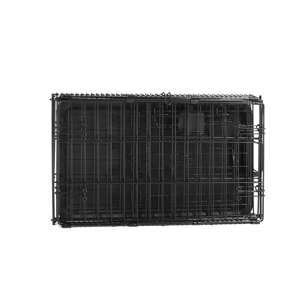 Amazon Basics Gabbia Cane Metallo 56x33x41cm Nero Sportello Singolo