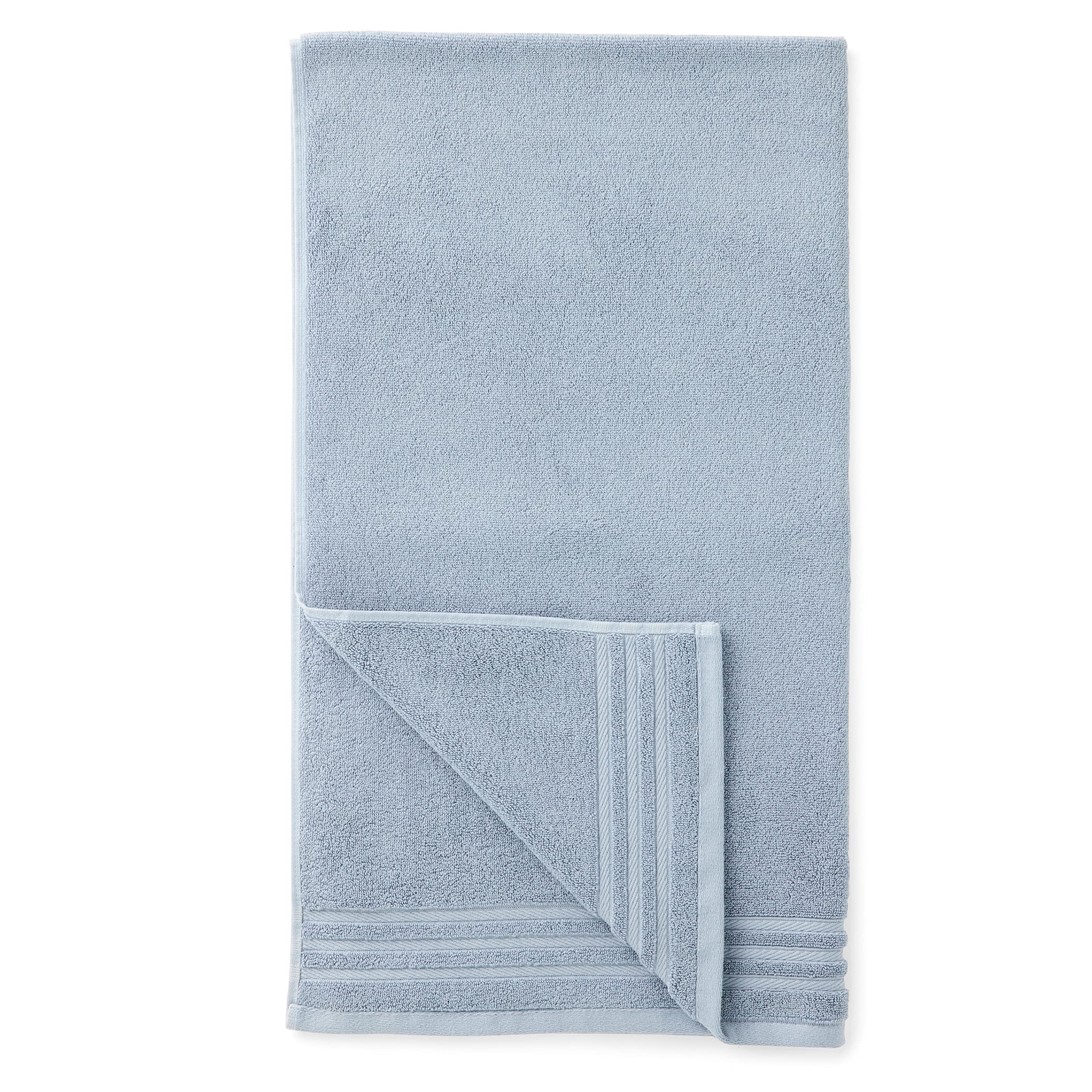 Amazon Basics set asciugamani cotone 6 pezzi blu
