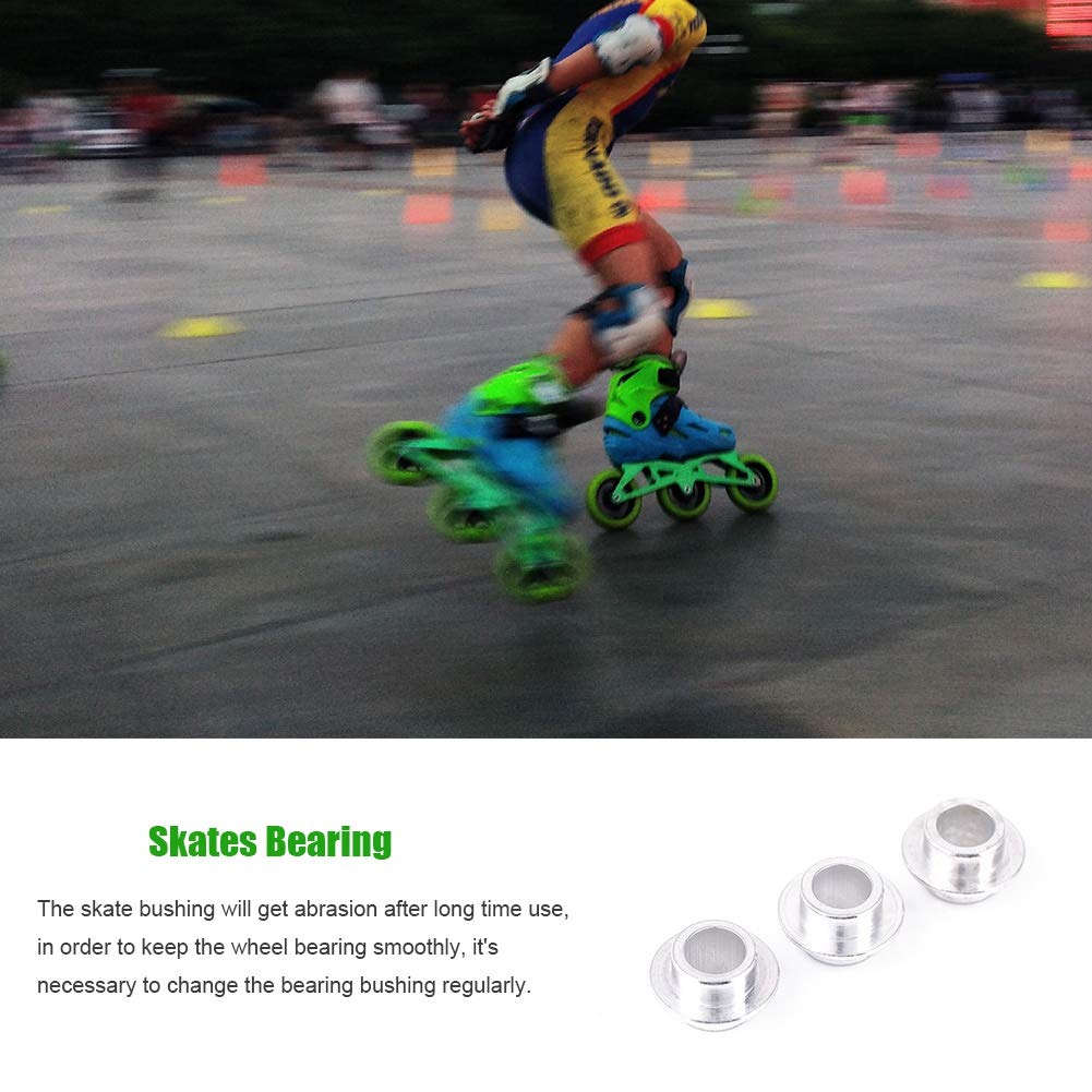 Elprico Distanziatori Cuscinetti Skate Acciaio 15 Pezzi Argento