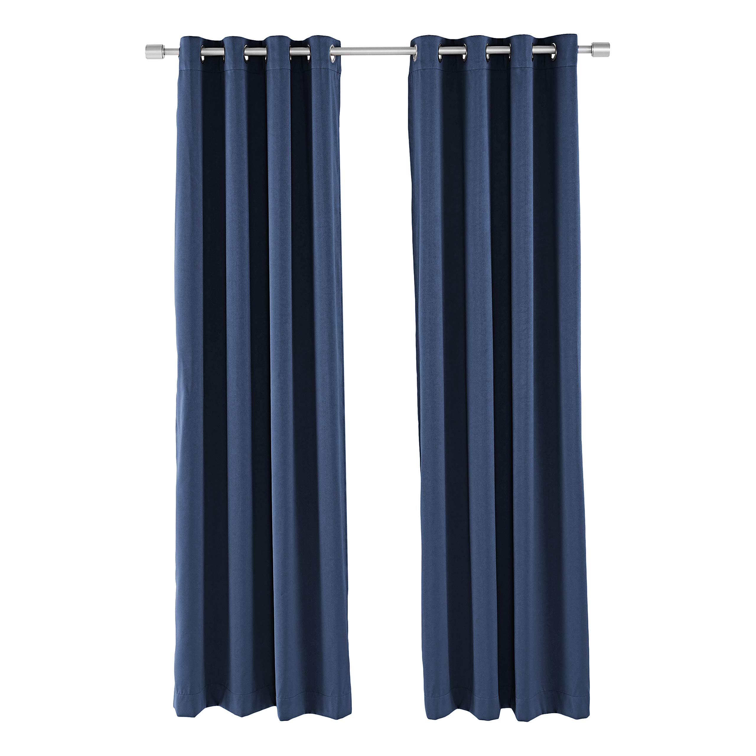 Amazon Basics coppia tende oscuranti occhielli blu navy 52x95 pollici