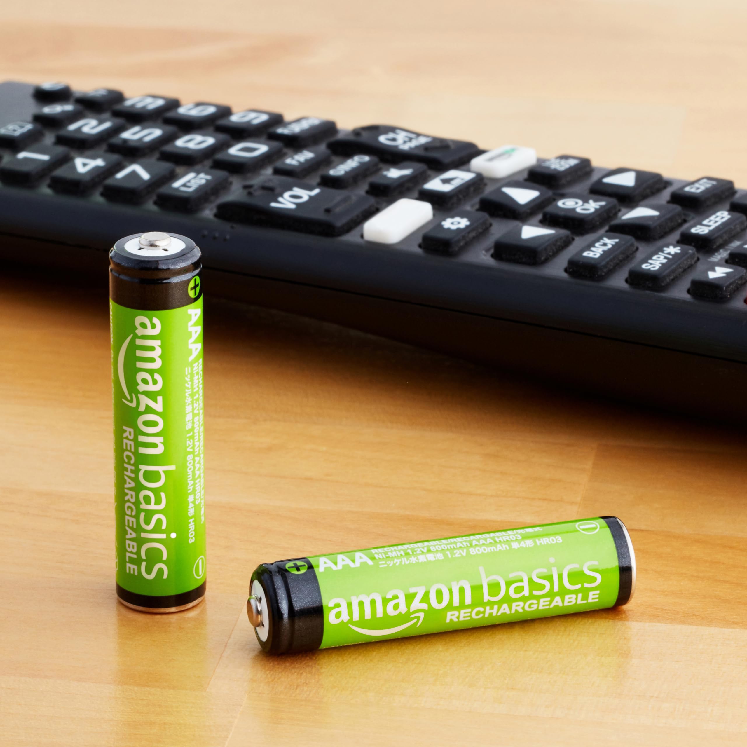 Amazon Basics Batterie AAA Ricaricabili 800mAh 12 Pezzi