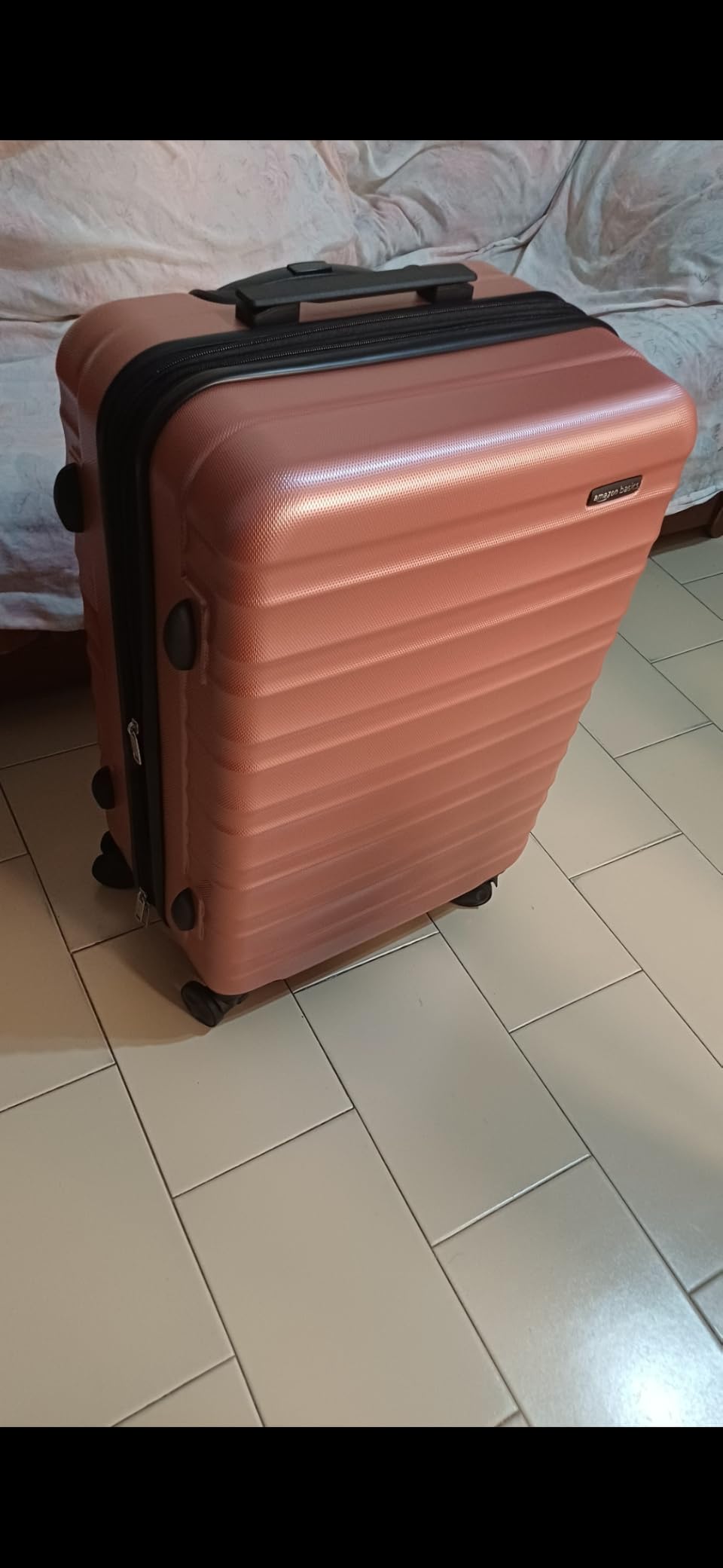 Amazon Basics Valigia Rigida Mano 55 cm Azzurra 32L
