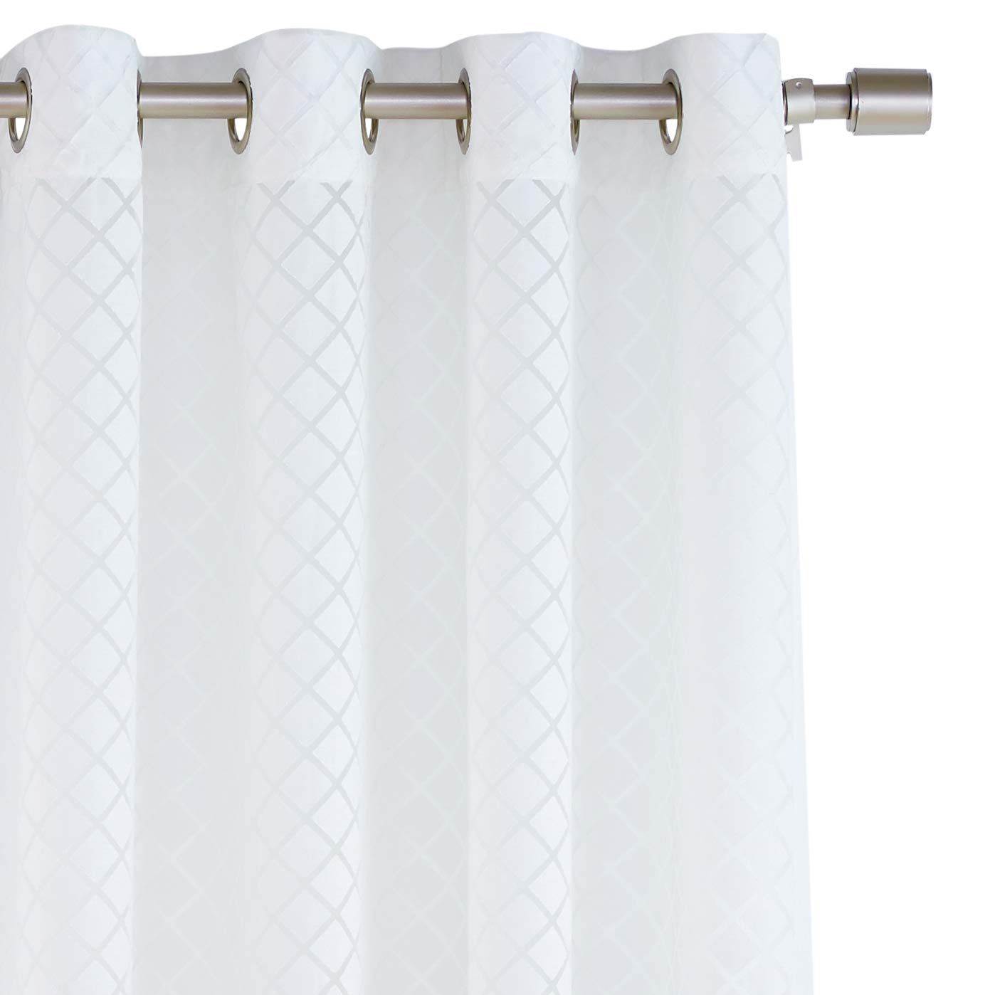 Amazon Basics Tende Velate Avorio 2 Pezzi 127x160 cm