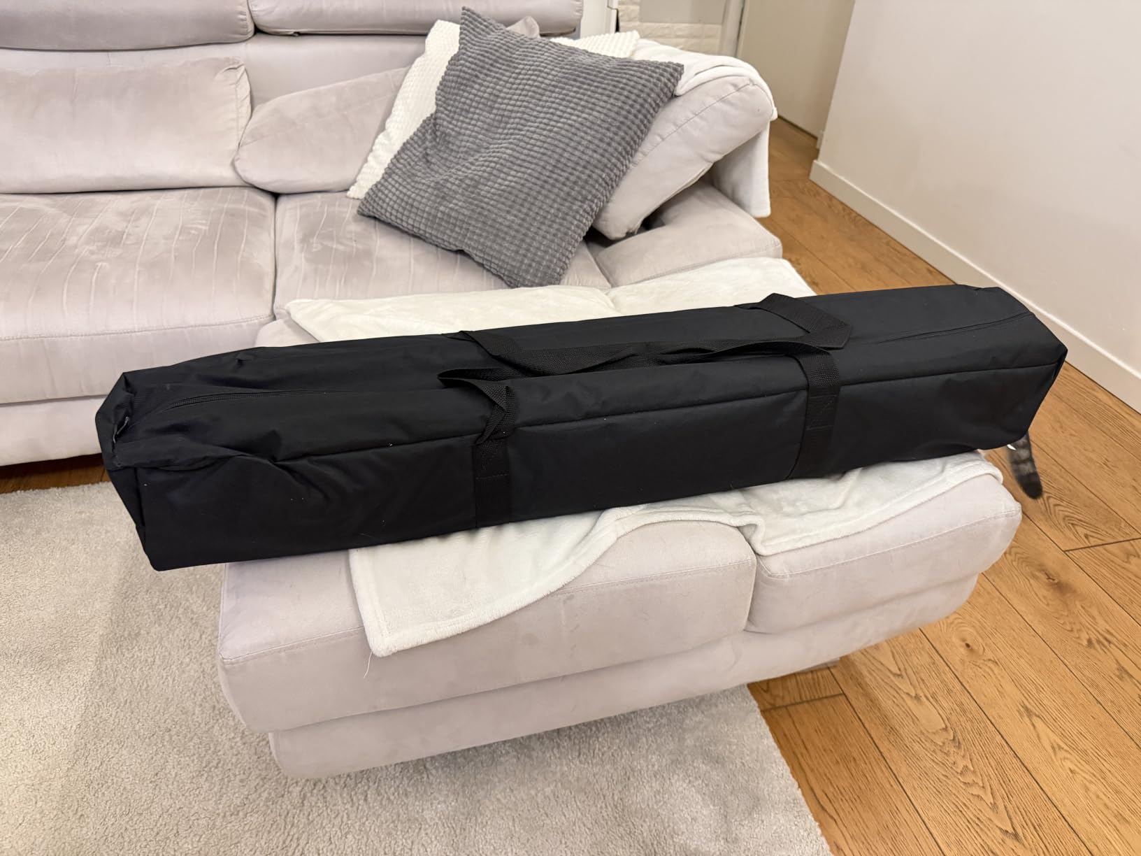 Amazon Basics letto da campeggio pieghevole nero 205 cm acciaio