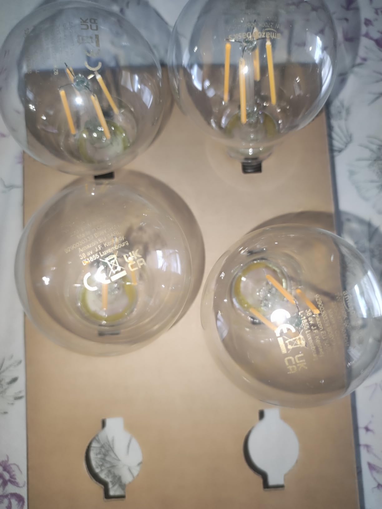 Amazon Basics Lampadine LED E27 7W 6 pezzi luce calda