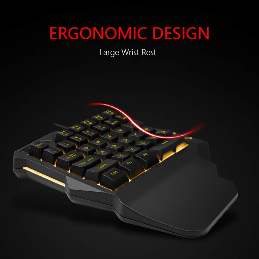 RedThunder 35 tasti tastiera gaming una mano RGB membrana