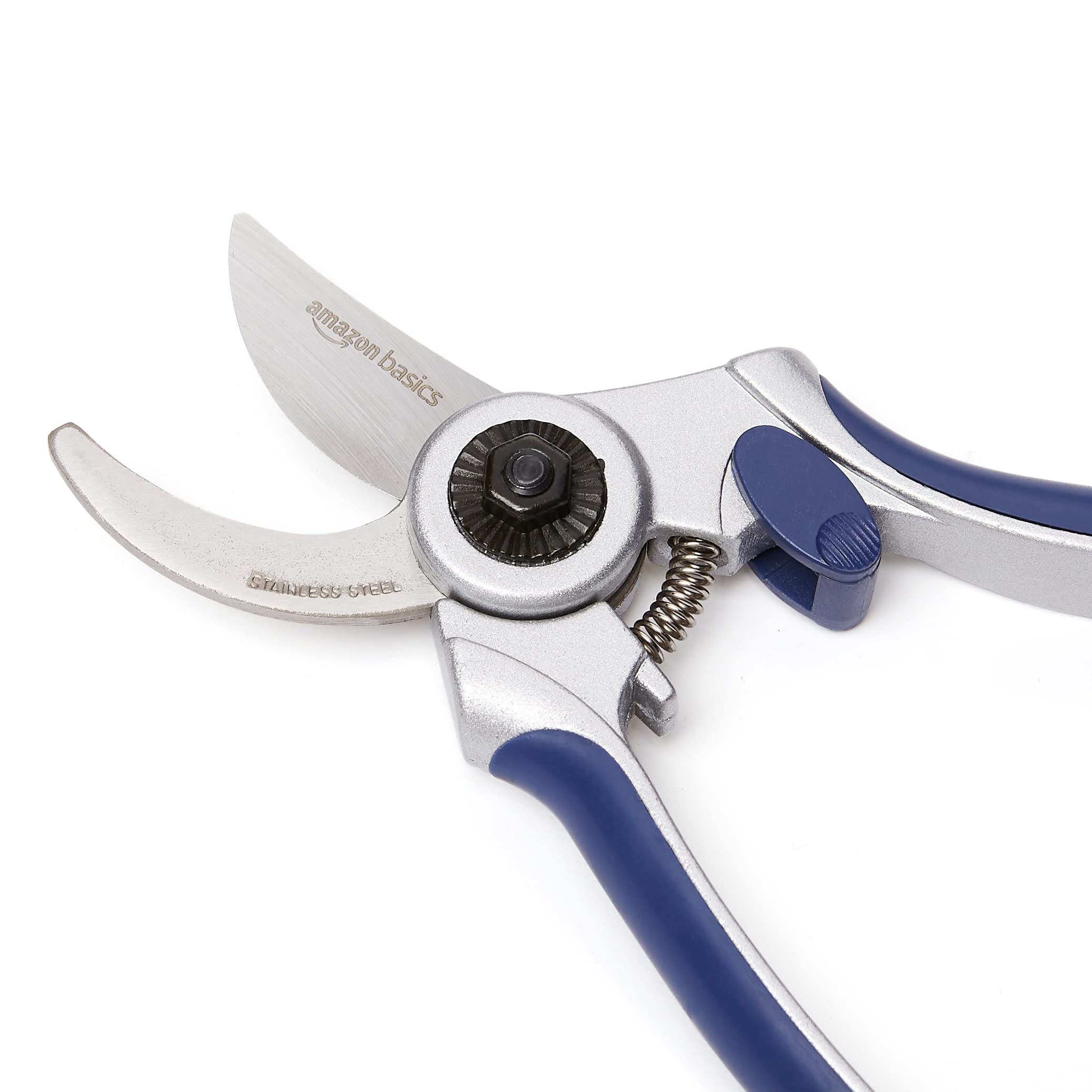 Amazon Basics forbici potatura bypass 17,8 cm blu acciaio