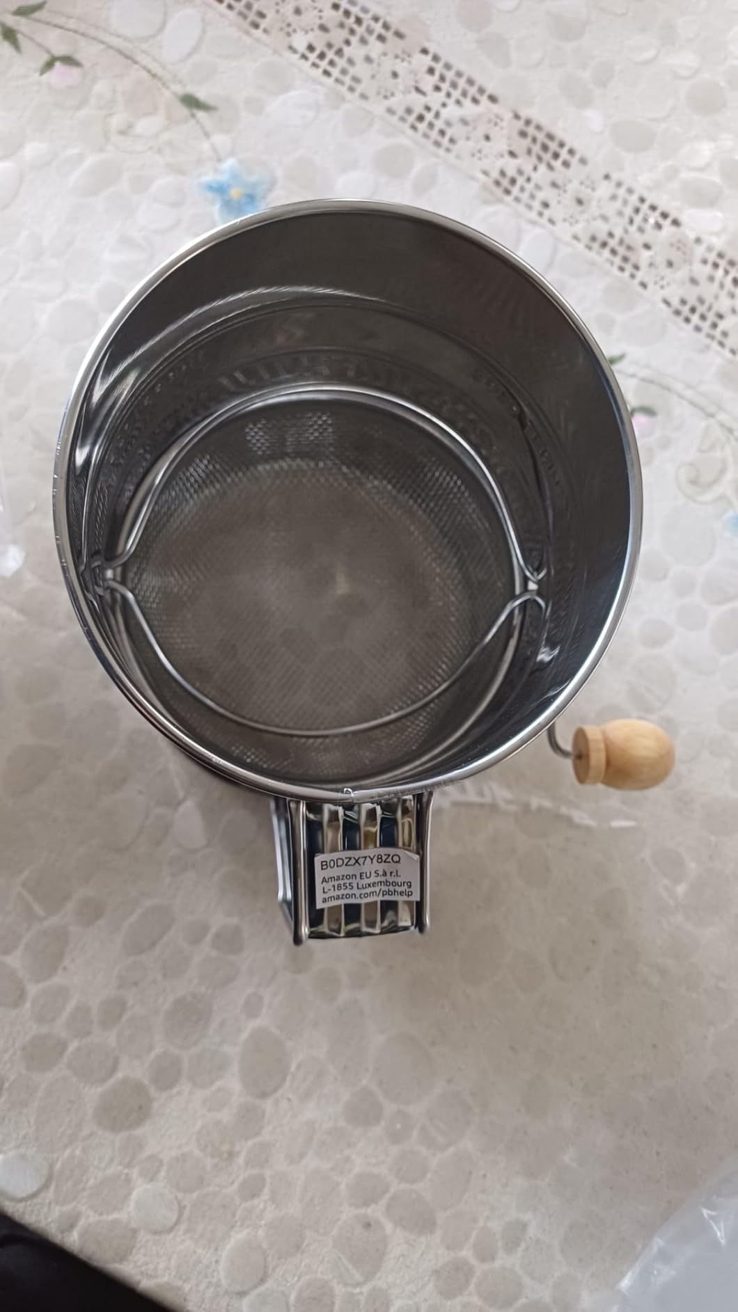 Amazon Basics setaccio farina 3 tazze acciaio inox