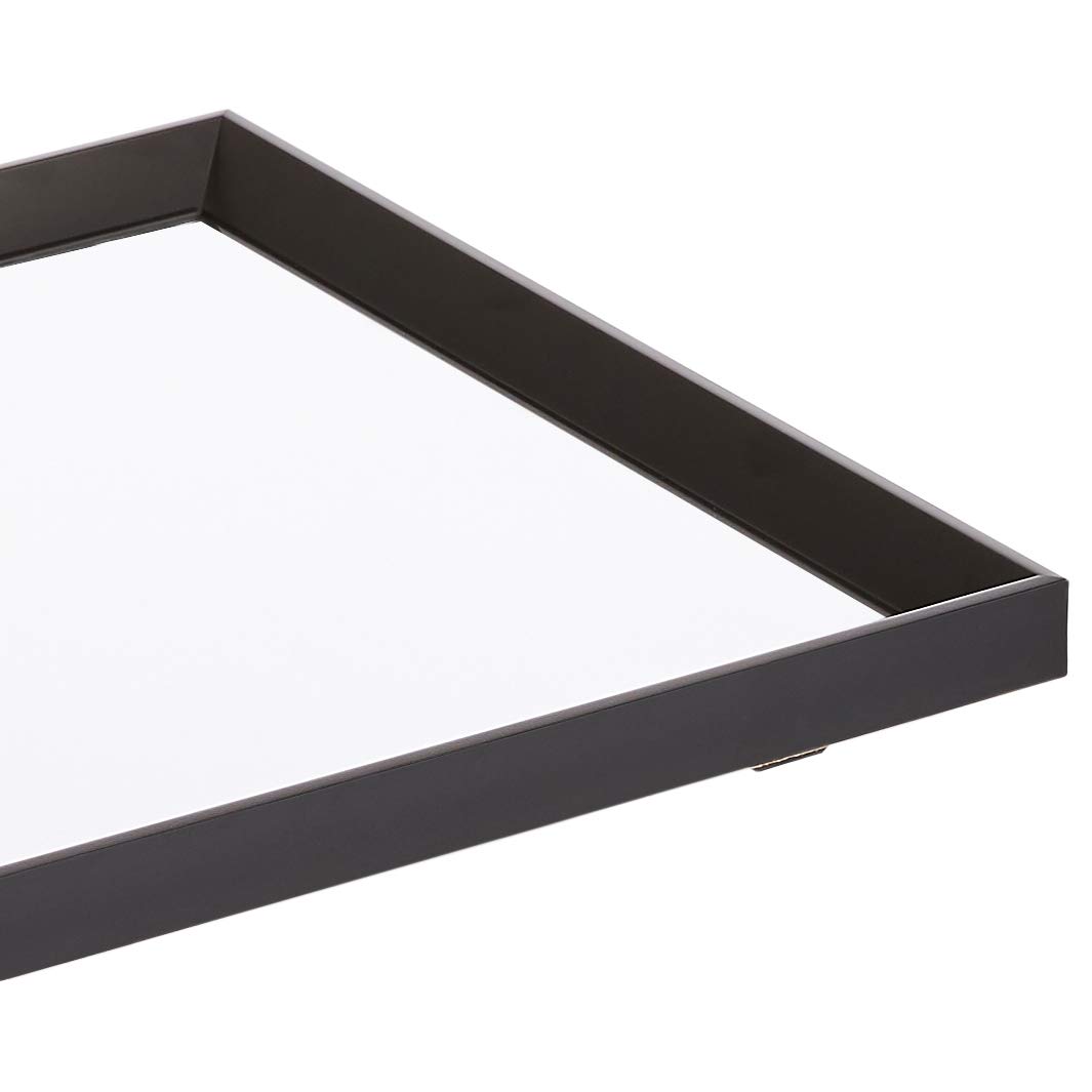 AmazonBasics Specchio da parete 41x51 cm nero a sbalzo
