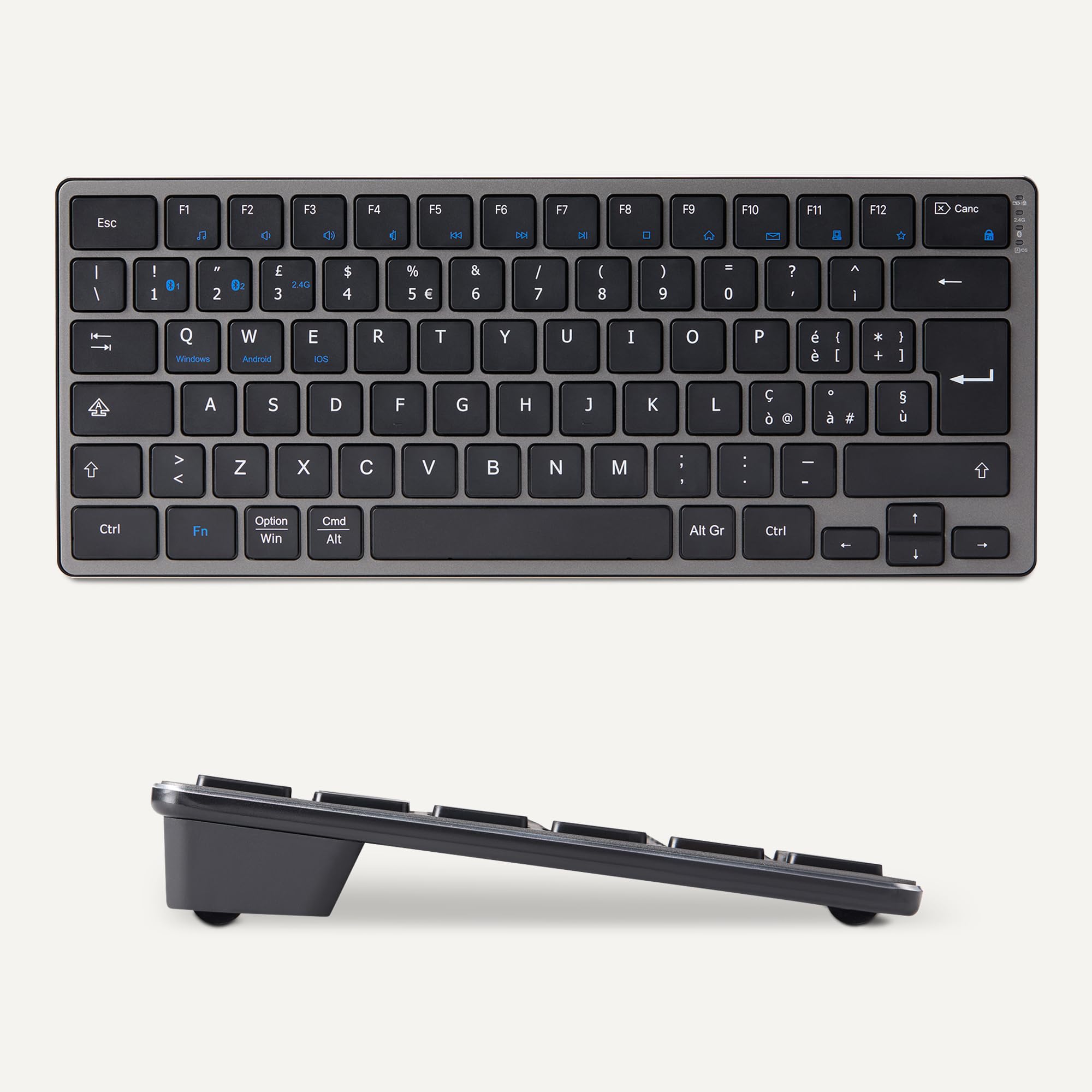 Amazon Basics Tastiera wireless bluetooth nera 2,4G