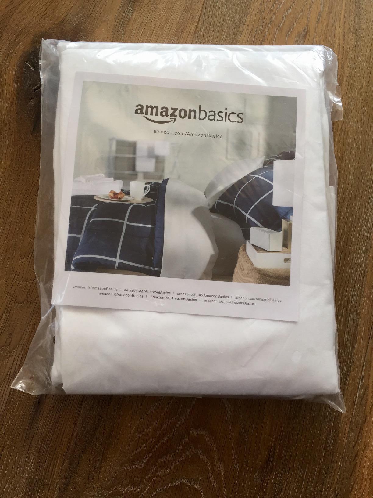 AmazonBasics Federe Cuscino 50x80 Cotone Bianco 4 Pezzi