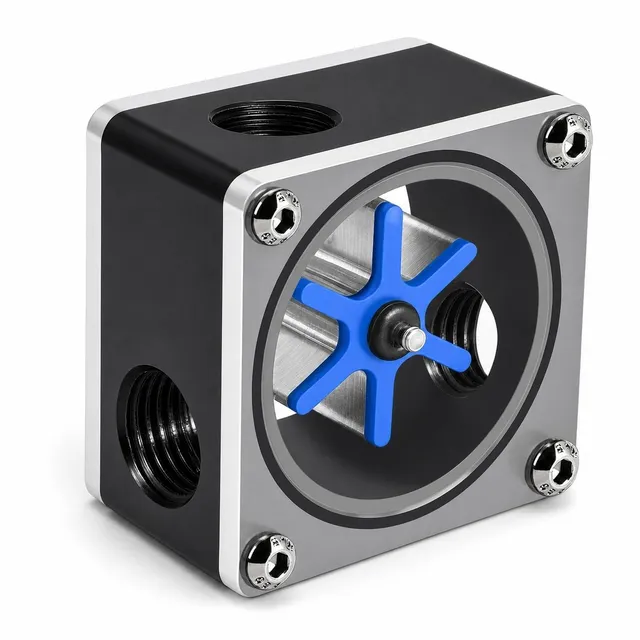 Elprico Flussometro Raffreddamento PC 6 Giranti 3 Vie acrilico