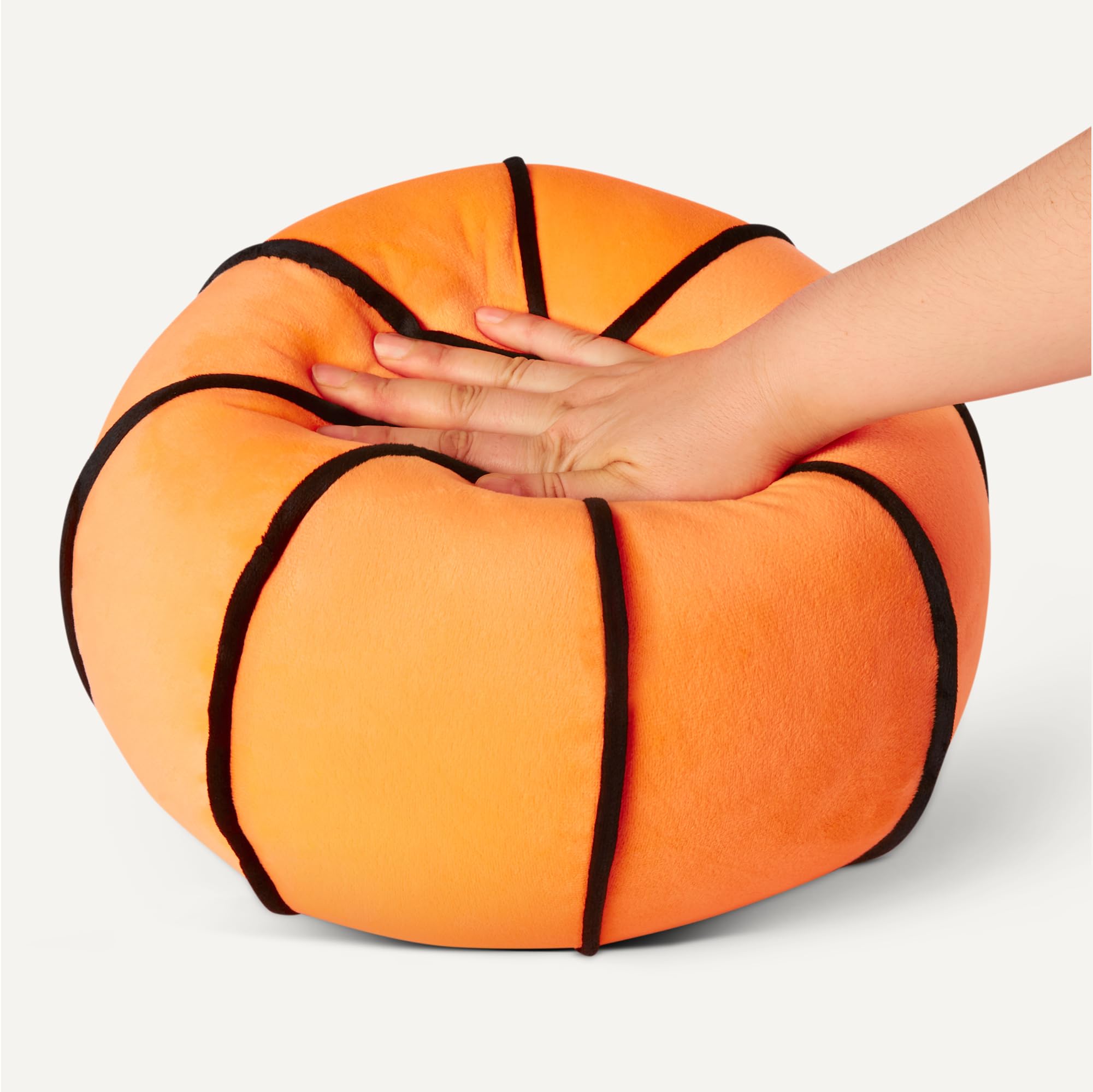 Amazon Basics Cuscino Peluche Basket Arancione Morbido