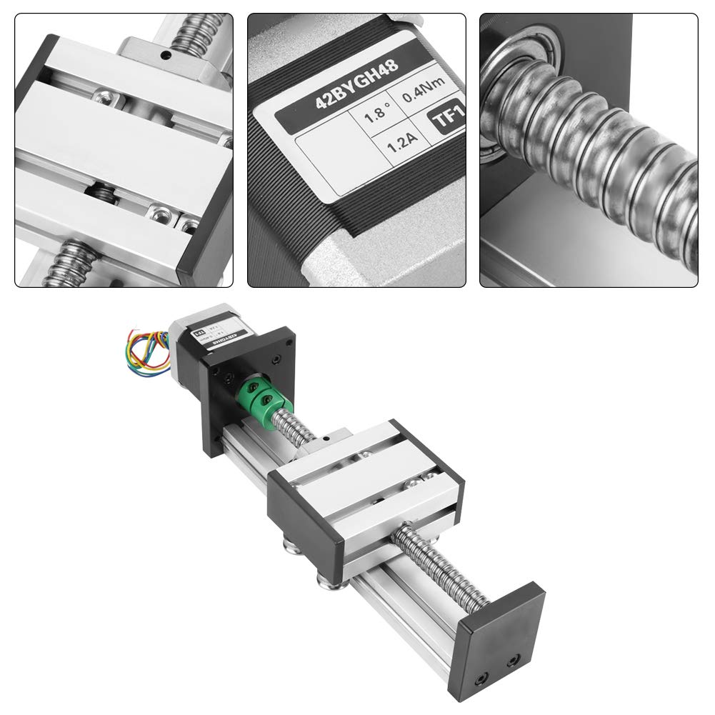 Elprico guida lineare 100 mm vite 1204 con motore