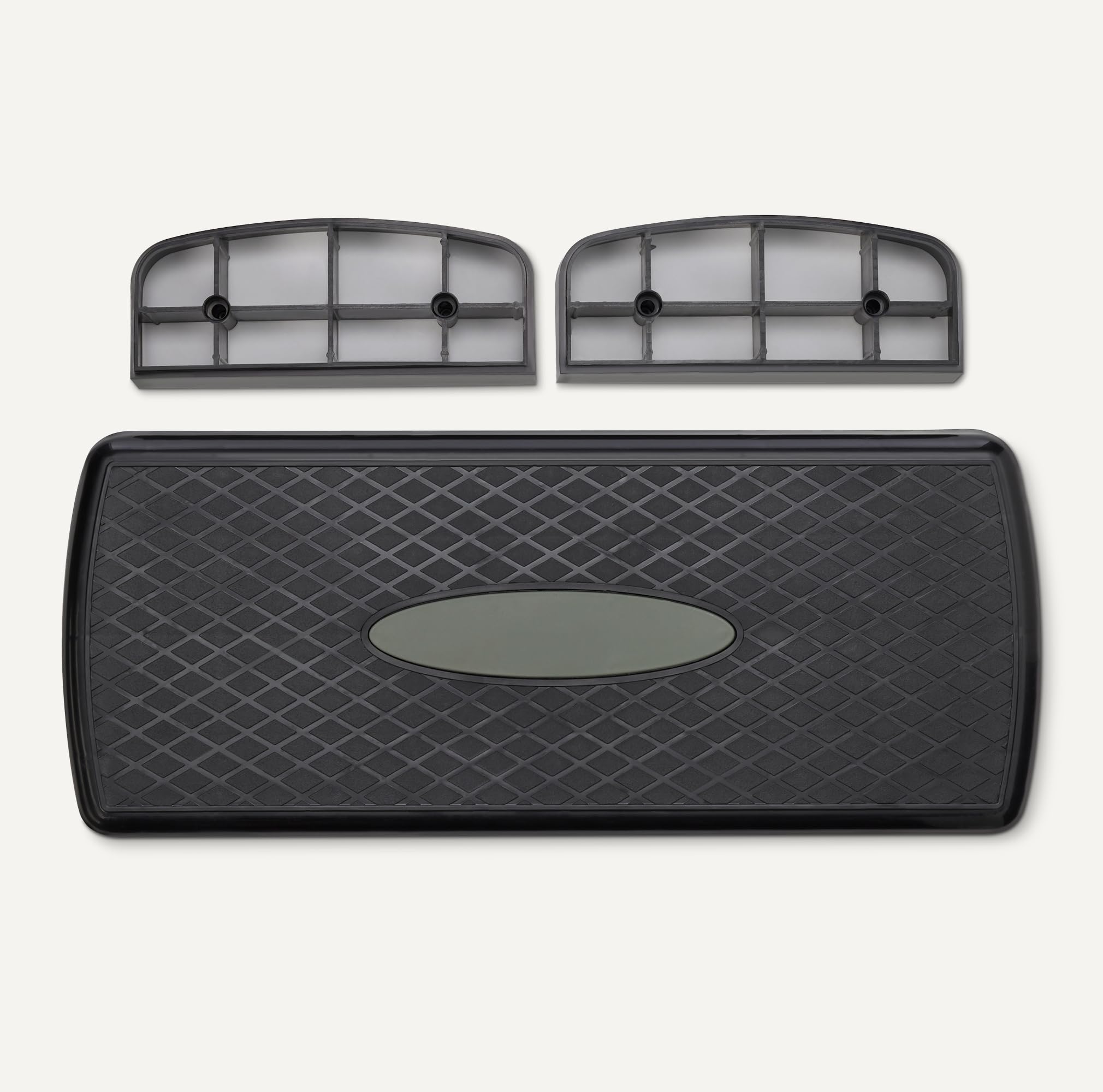 Amazon Basics Step Aerobica Regolabile Nero Grigio Antiscivolo