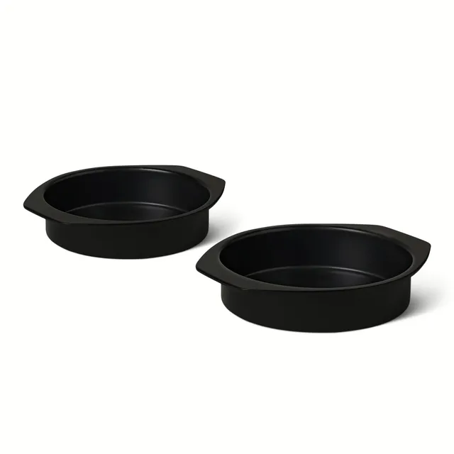 Amazon Basics tortiera rotonda antiaderente 23 cm set 2 pezzi