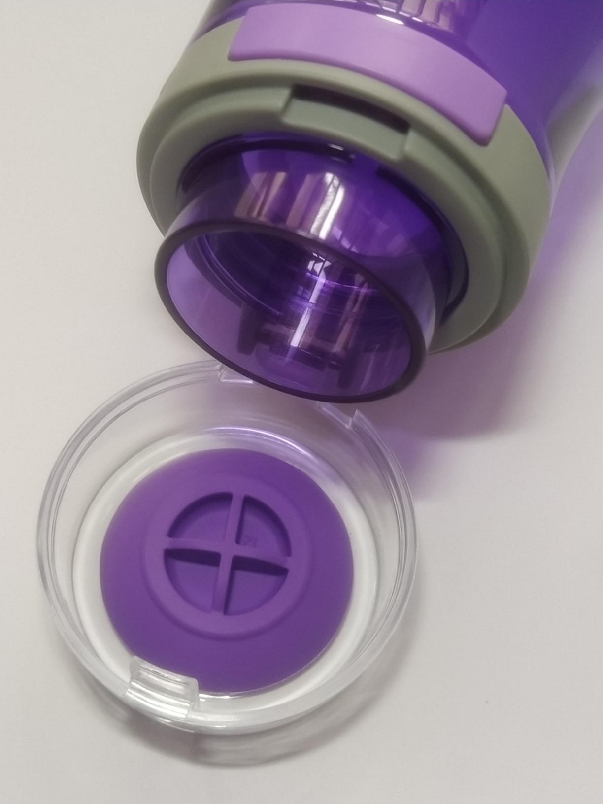 AmazonBasics Borraccia Sportiva 680 ml 2 Pezzi Blu Viola