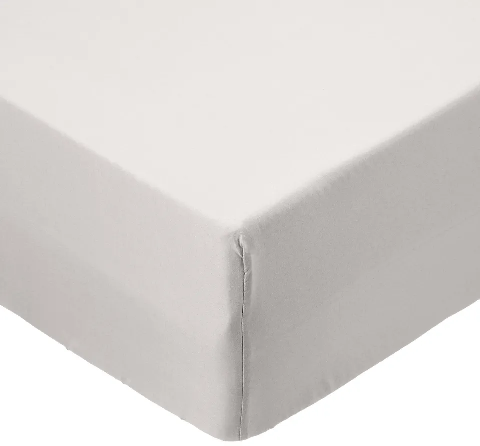 AmazonBasics Lenzuolo con Angoli 90x190 Grigio Chiaro Microfibra