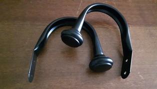 AmazonBasics Set 2 Fermatenda Nero Metallo Parete