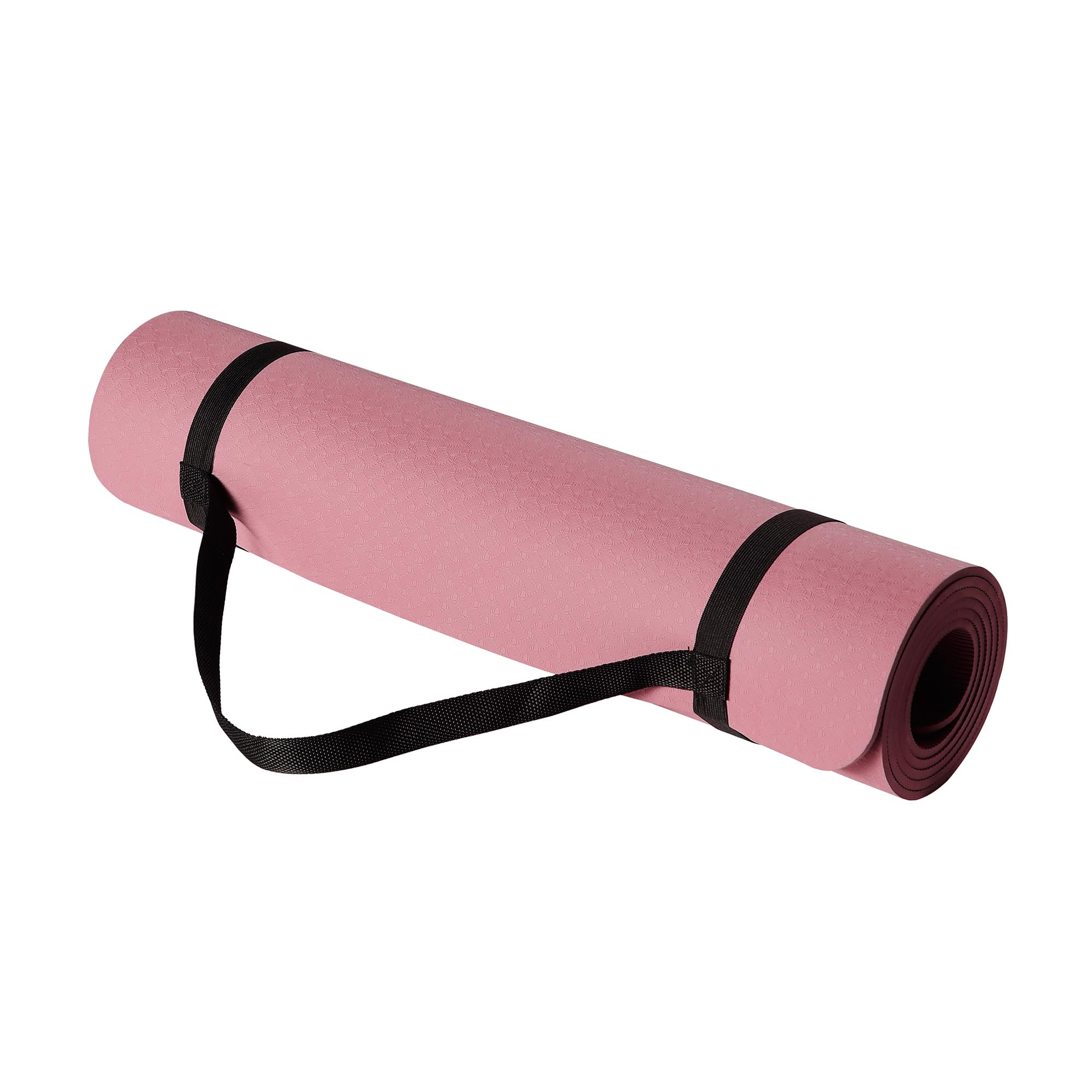 Amazon Basics Tappetino Yoga TPE Acqua 6 mm con Tracolla