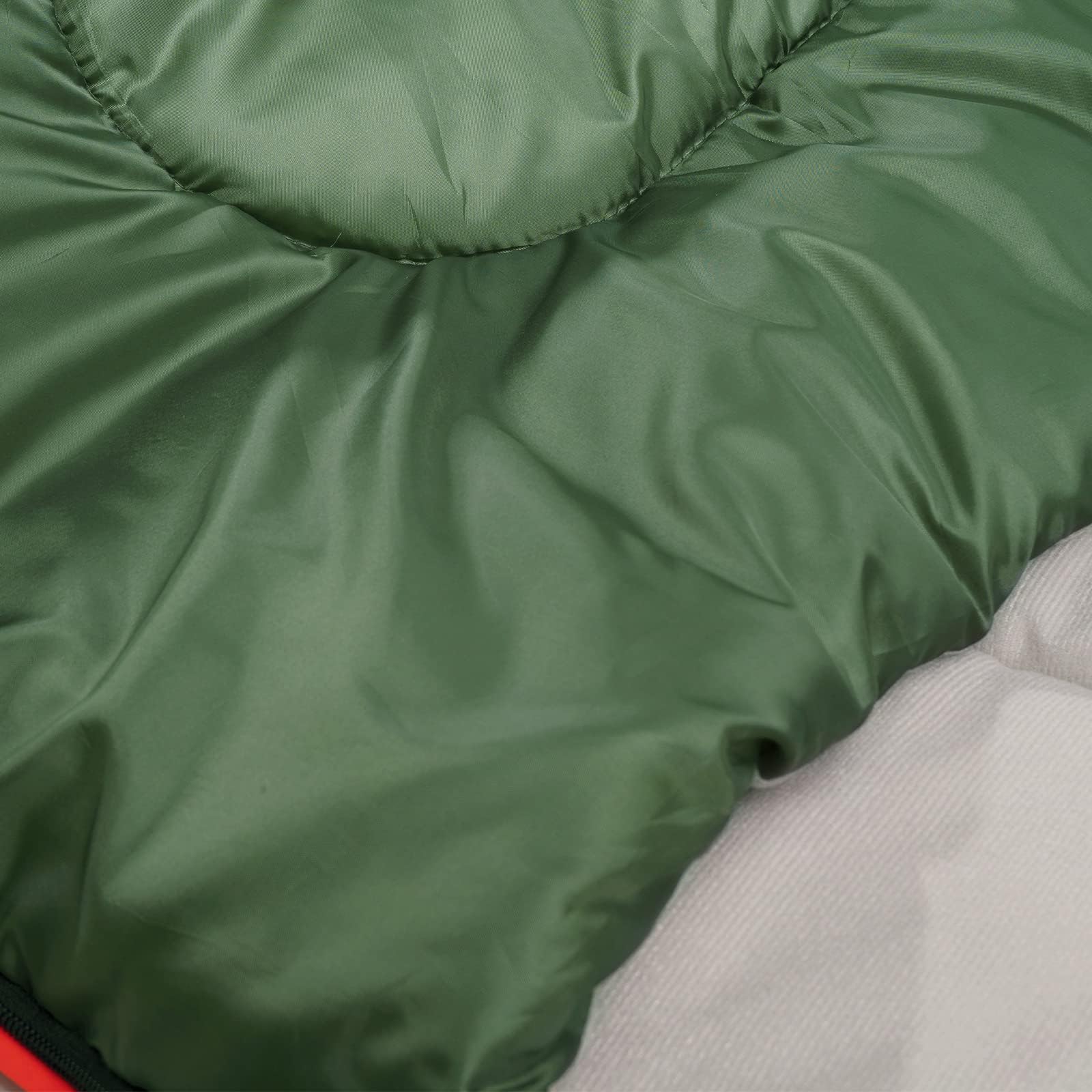 Amazon Basics Sacco a Pelo Matrimoniale 2 Persone Verde Oliva
