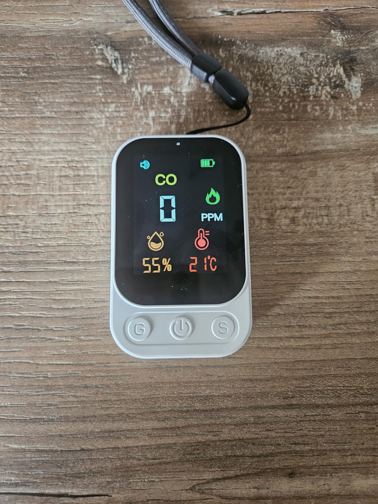 RealPlus Rilevatore CO Portatile EN50291 Temperatura