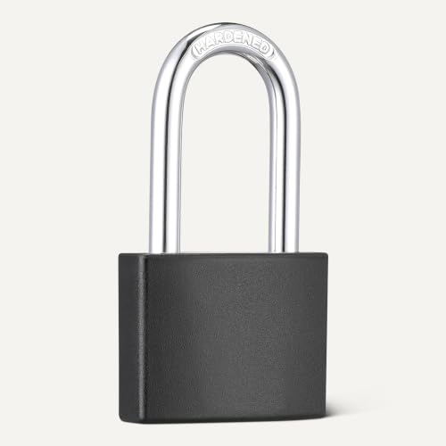 Amazon Basics Lucchetto arco lungo 4,3 cm nero 2 chiavi