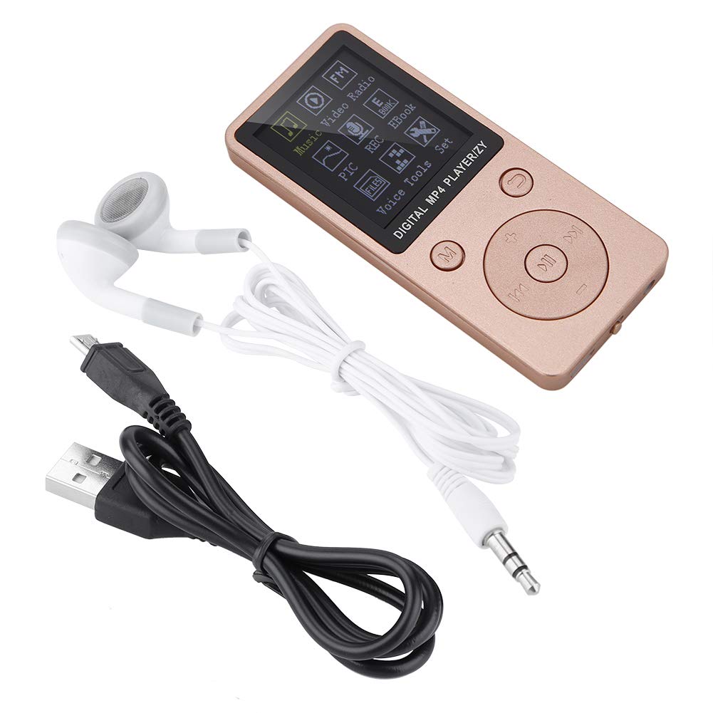 Elprico Lettore MP4 32 GB Oro Rosa con Cuffie Radio
