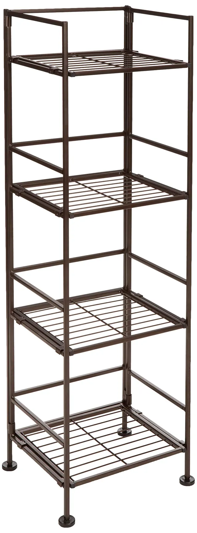 AmazonBasics Scaffale bagno 4 ripiani acciaio cromato