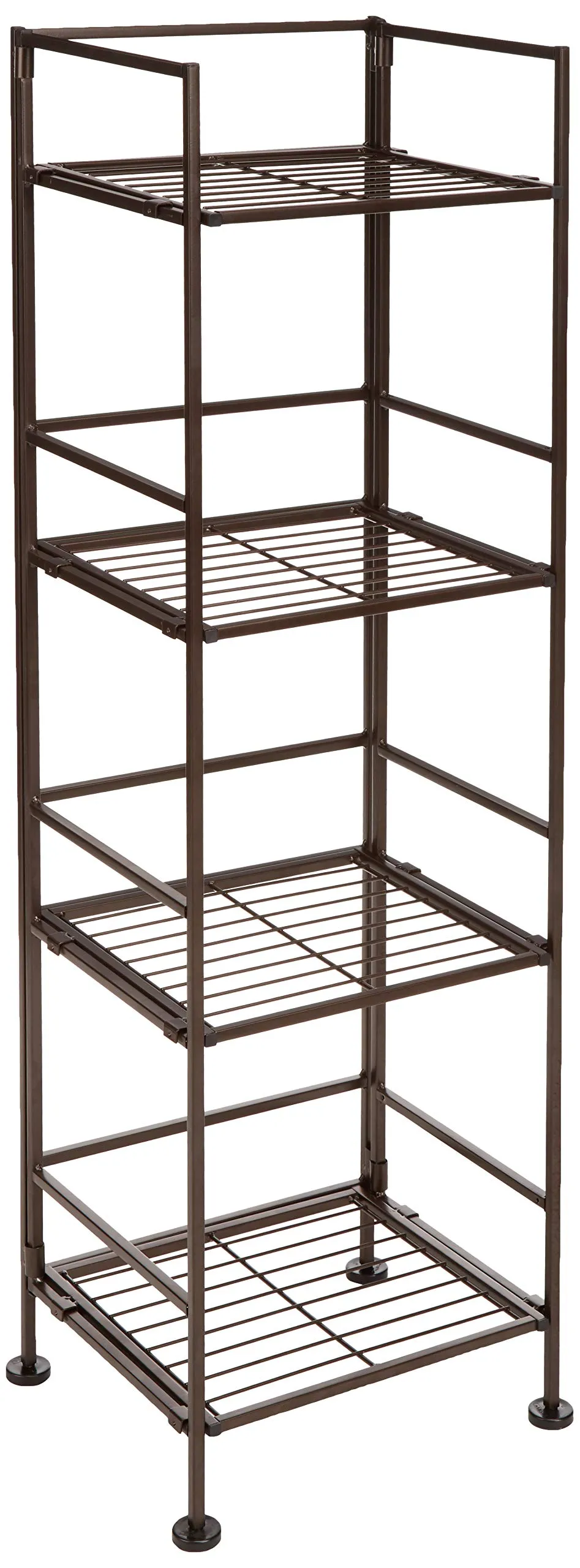 AmazonBasics Scaffale bagno 4 ripiani acciaio cromato