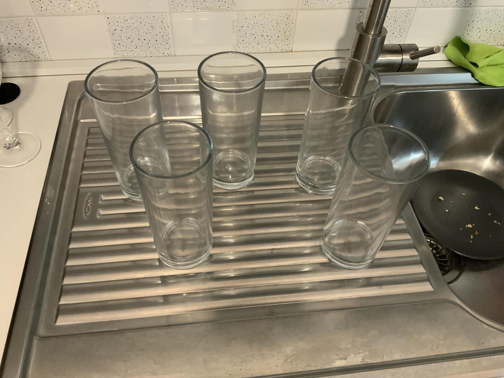 Amazon Basics Bicchieri Vetro 325 ml Set 6 Pezzi Lavastoviglie