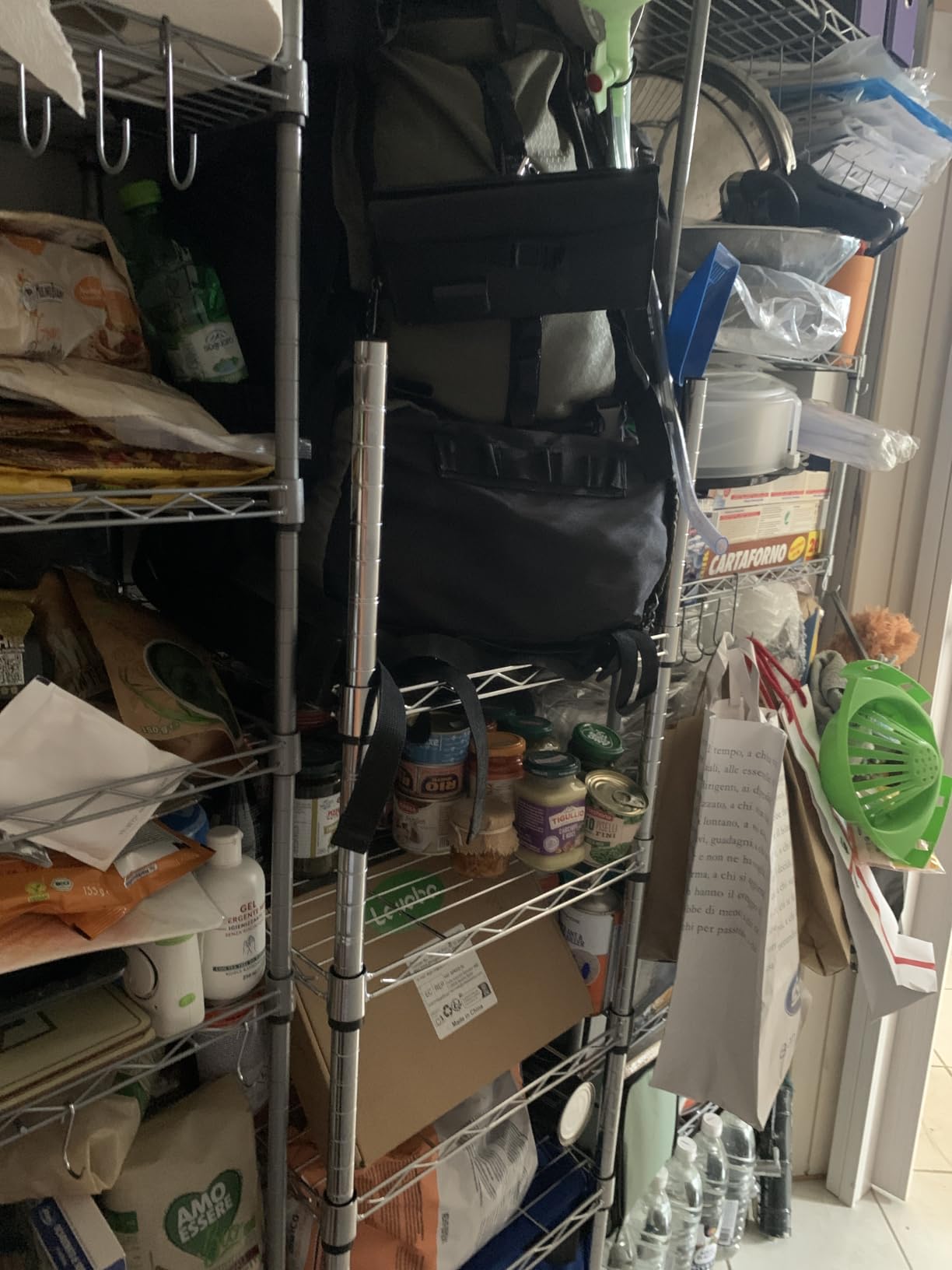 Amazon Basics Scaffale 5 Ripiani 36x91x183 cm Nero 795 kg