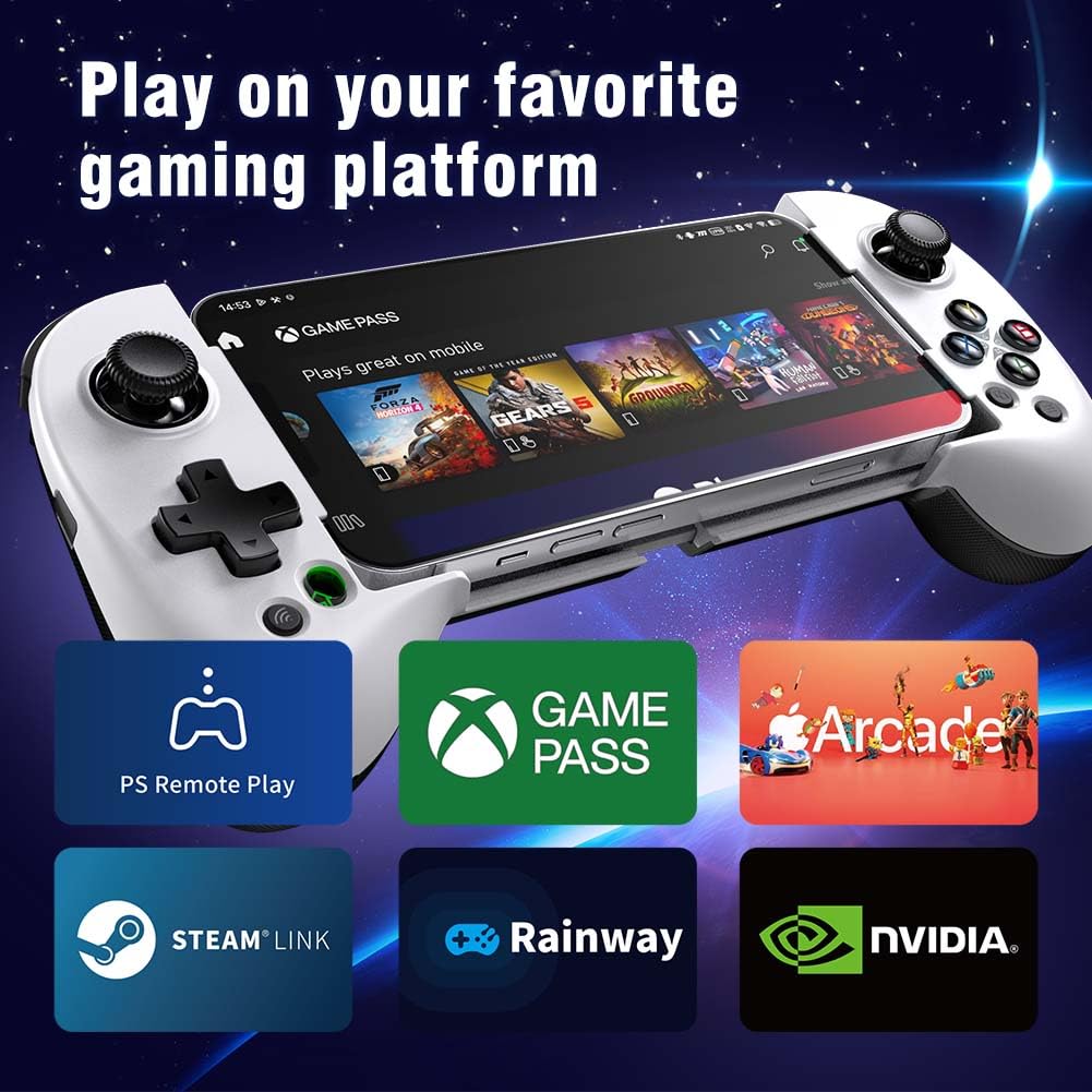 ShanWan Controller Mobile Bluetooth Bianco per Android iOS