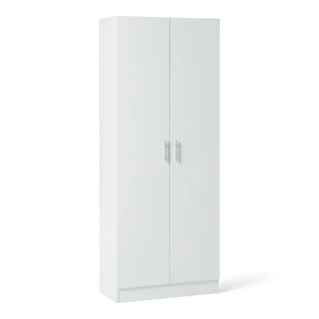 Amazon Basics Armadio Dispensa Bianco 2 Ante 60x31,5x152,5 cm
