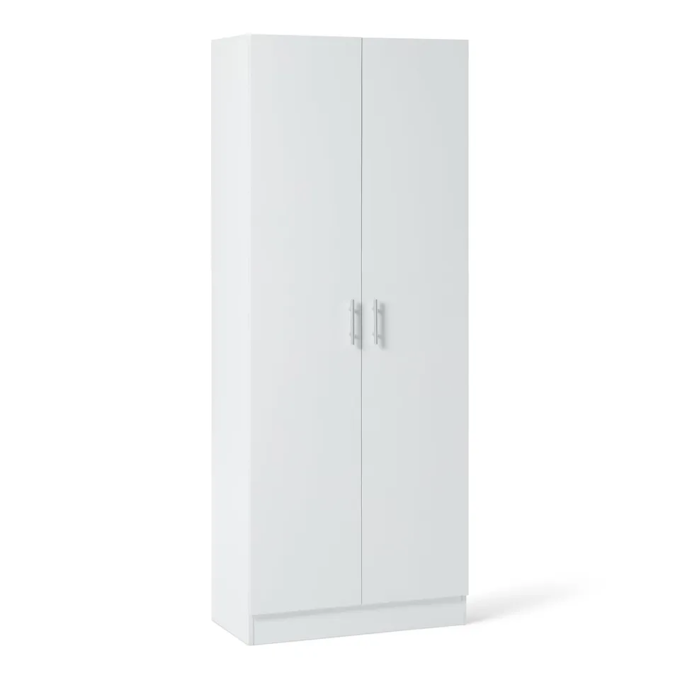 Amazon Basics Armadio Dispensa Bianco 2 Ante 60x31,5x152,5 cm