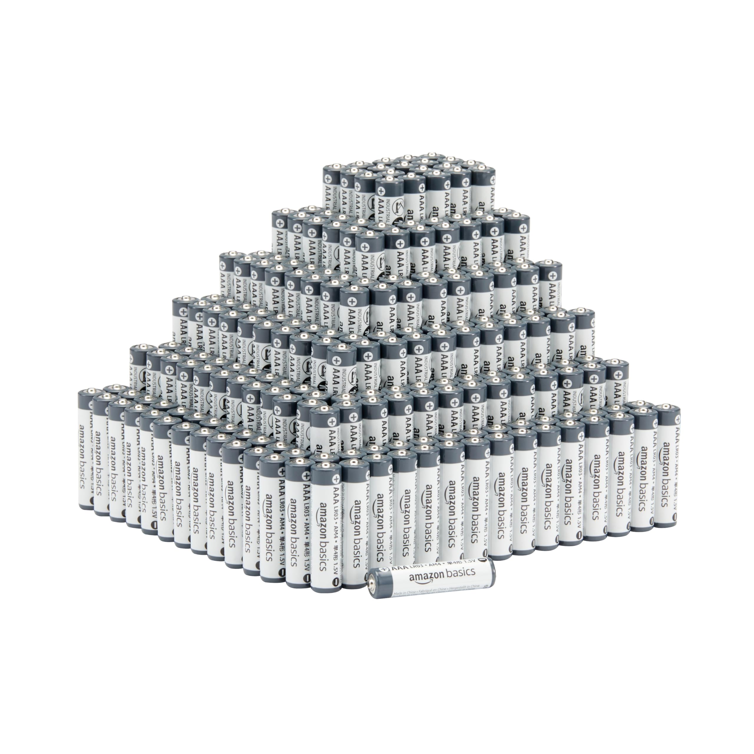 Amazon Basics Batterie Alcaline AAA 300 Pezzi Industriali