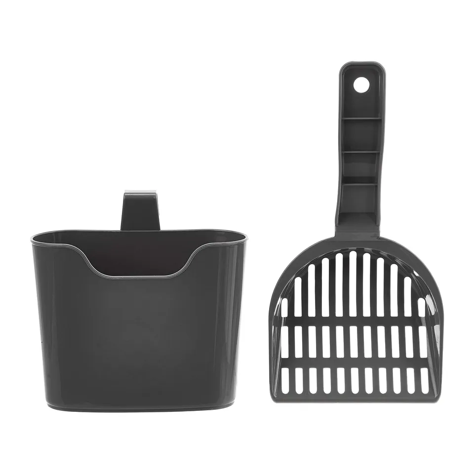 Amazon Basics paletta lettiera gatto con supporto grigia riutilizzabile
