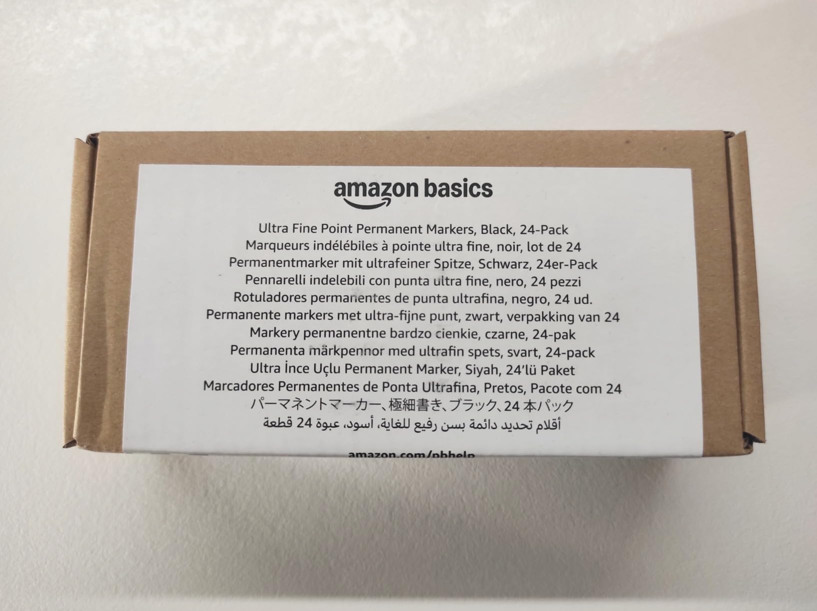 AmazonBasics Pennarelli Indelebili Punta a Scalpello 24 Colori