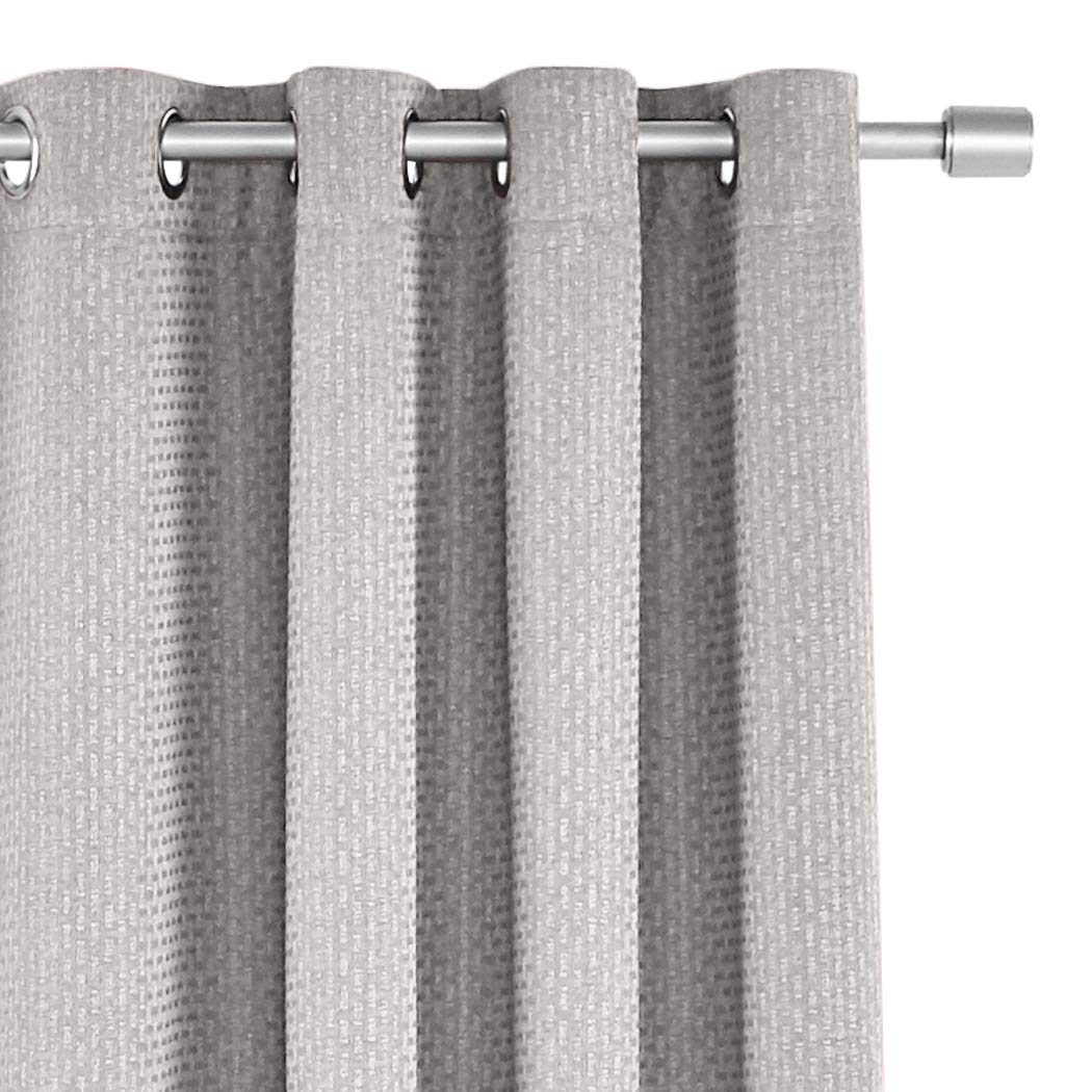 Amazon Basics Basket Weave Tenda Oscurante 132x241 Grigio 2 Pezzi