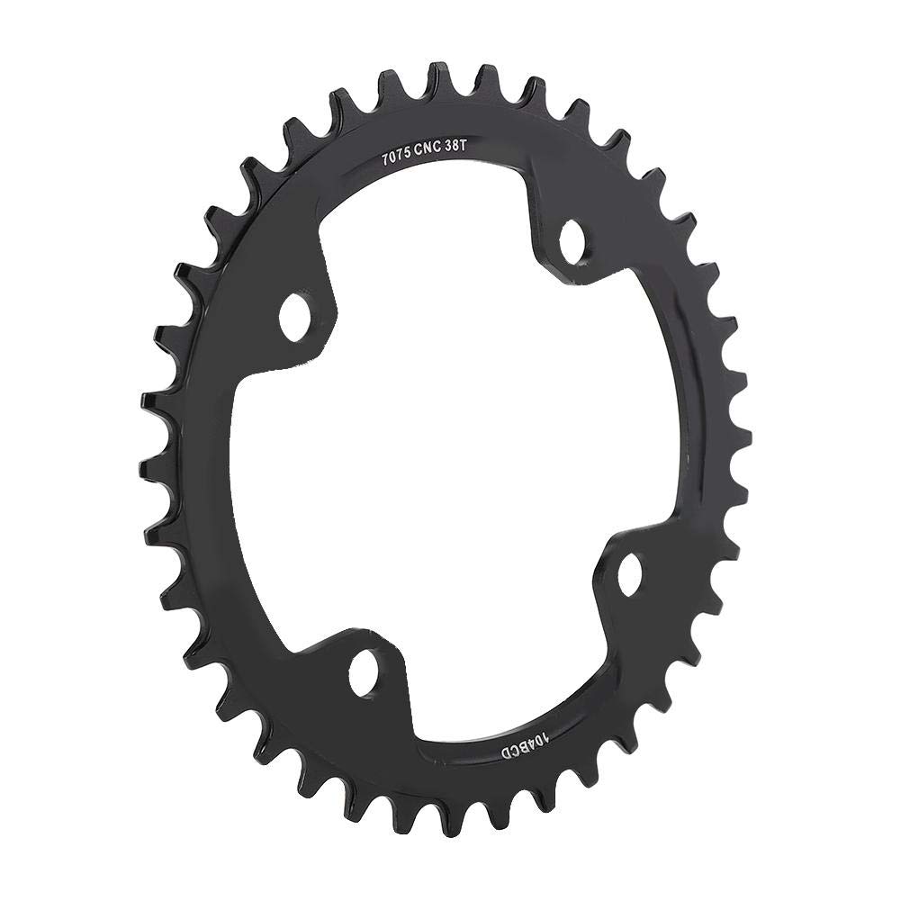 Elprico corona bici 38T BCD 104 nera alluminio