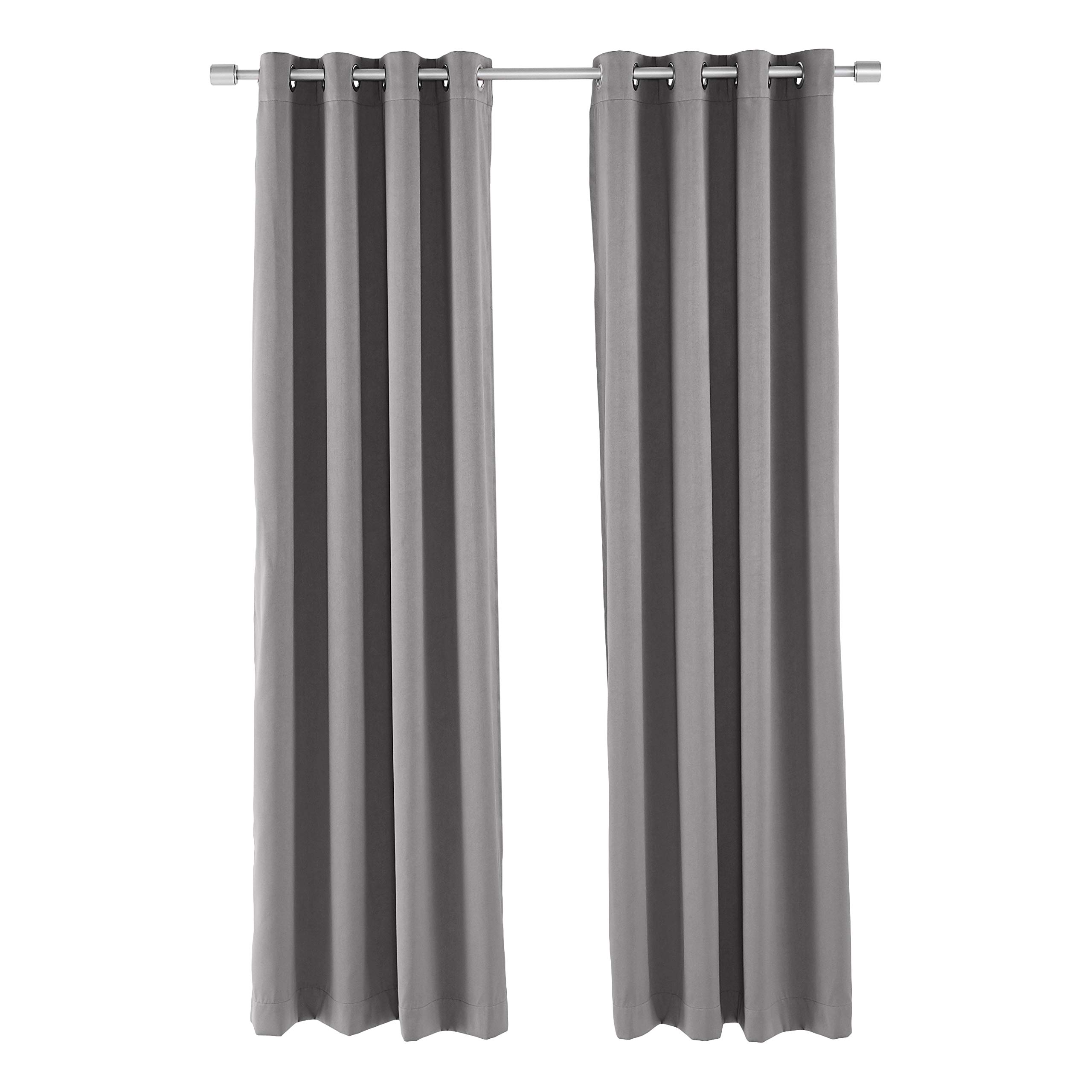 Amazon Basics Theatre Grade tende 132x241 cm grigio oscuranti 2 pezzi