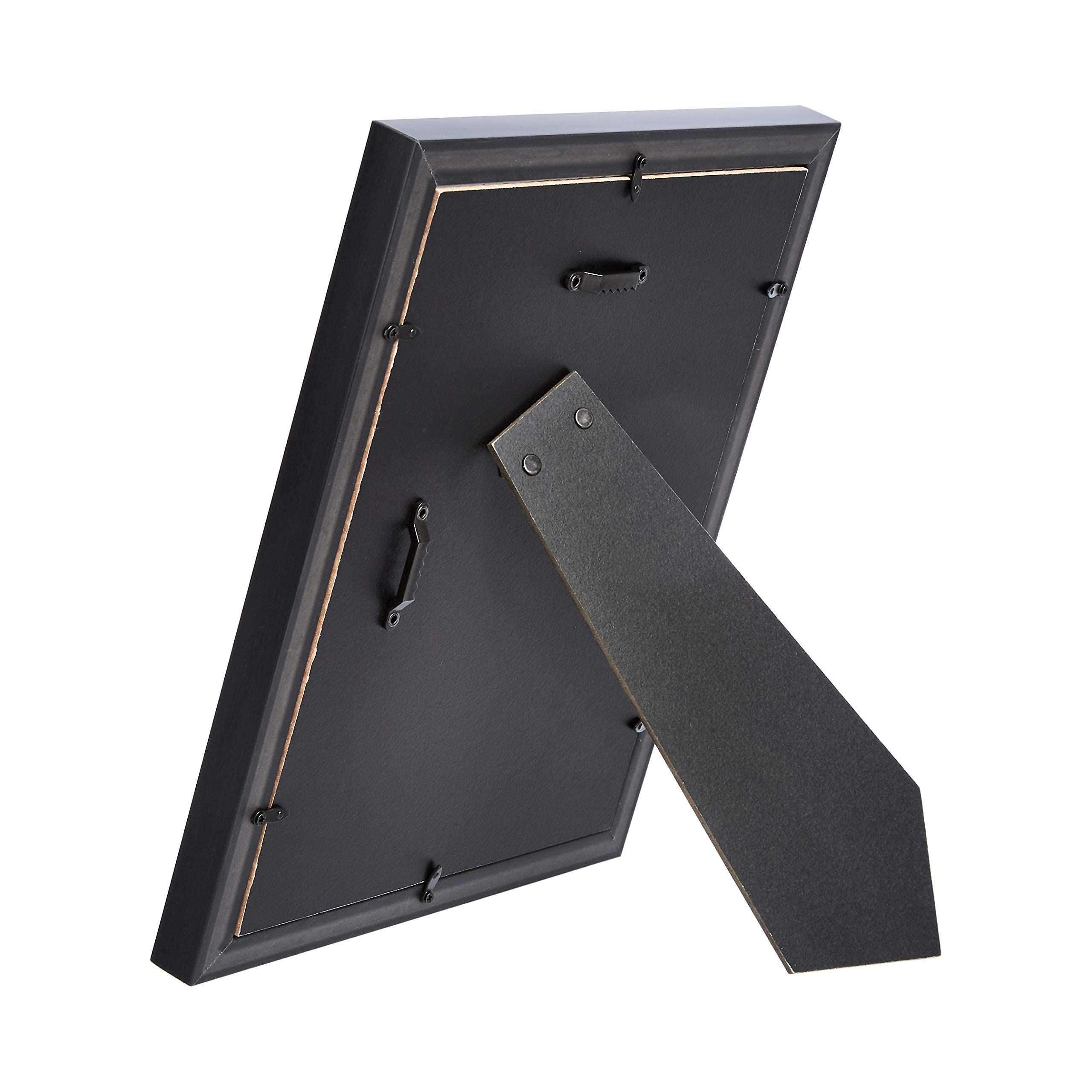 Amazon Basics Cornice Foto 20x25 cm Nero 2 Pezzi Vetro