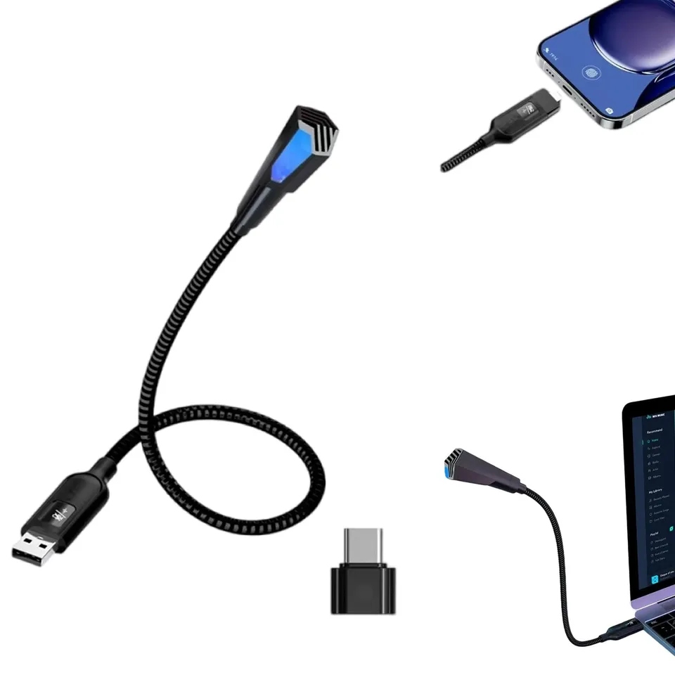 EMEBAY microfono USB condensatore RGB gaming