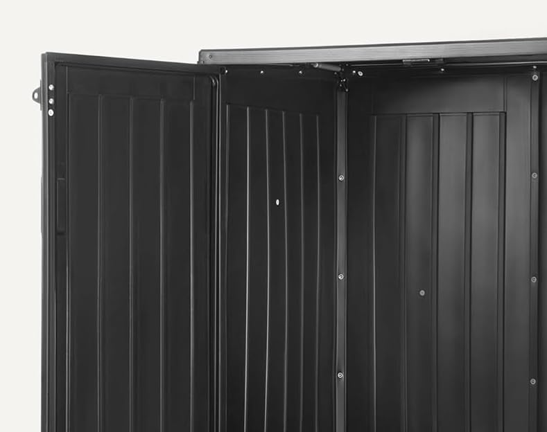 AmazonBasics Armadio da Esterno Nero 116x70,5x112,8 cm
