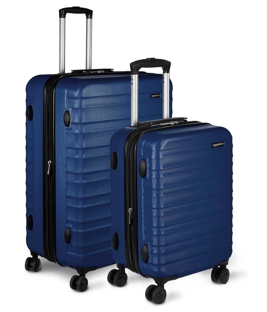 Amazon Basics Valigia Rigida Mano 55 cm Azzurra 32L
