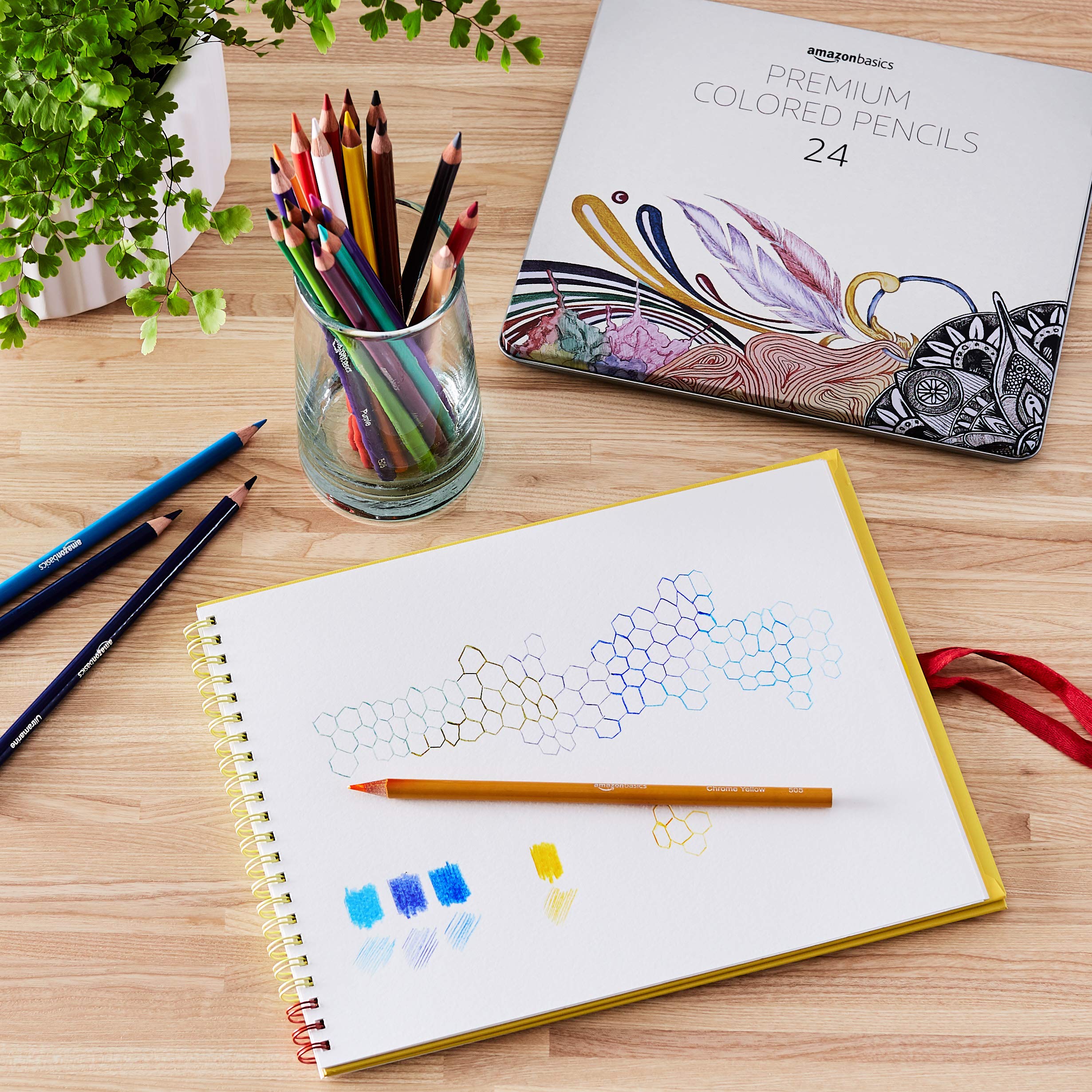 Amazon Basics Matite Colorate 48 Colori Set Scuola e Disegno