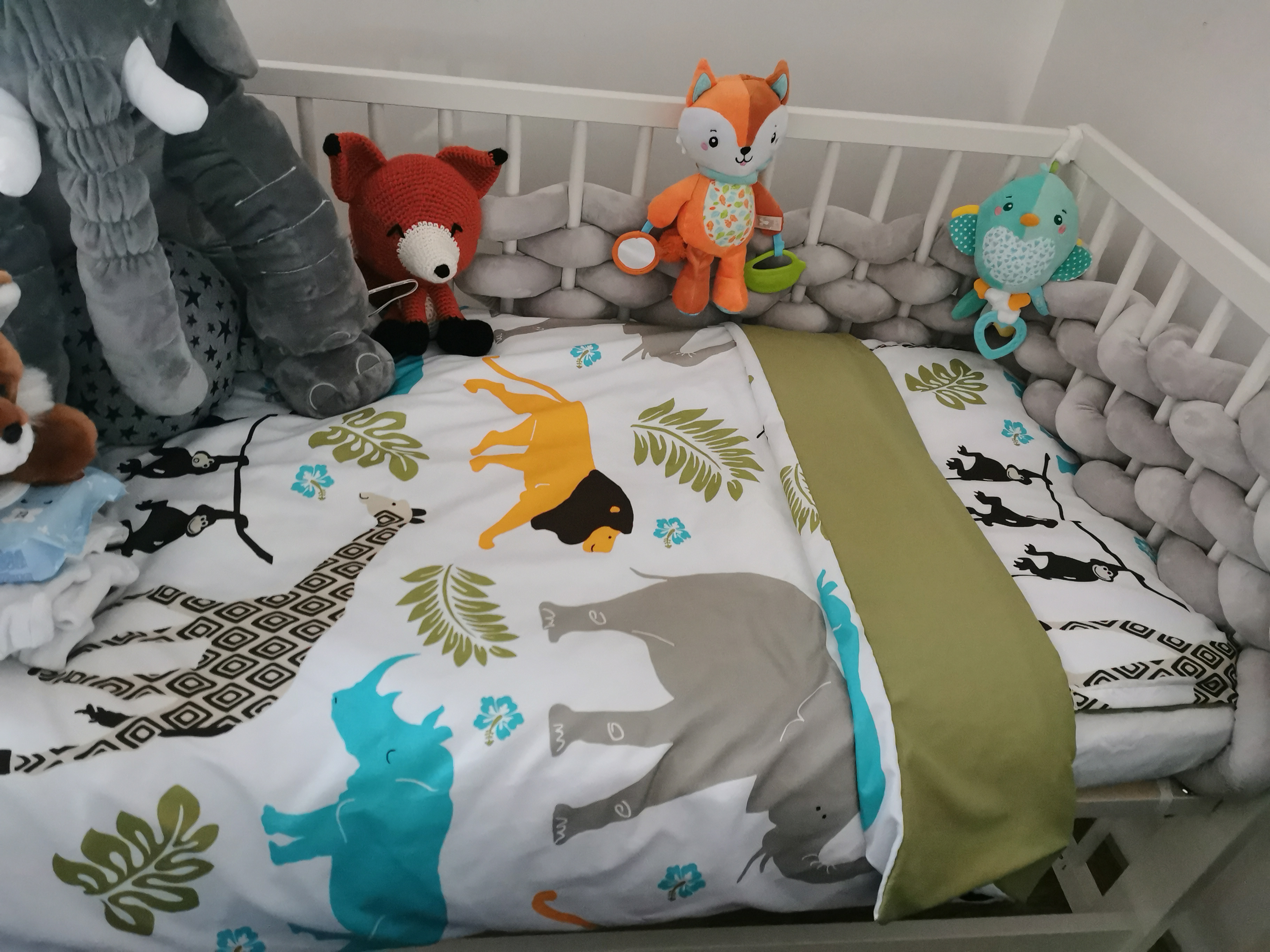 AmazonBasics Set Copripiumino Singolo Animalier 100x135 cm