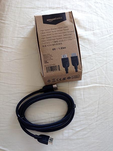 Amazon Basics cavo HDMI intrecciato 0,9 m nero 4K