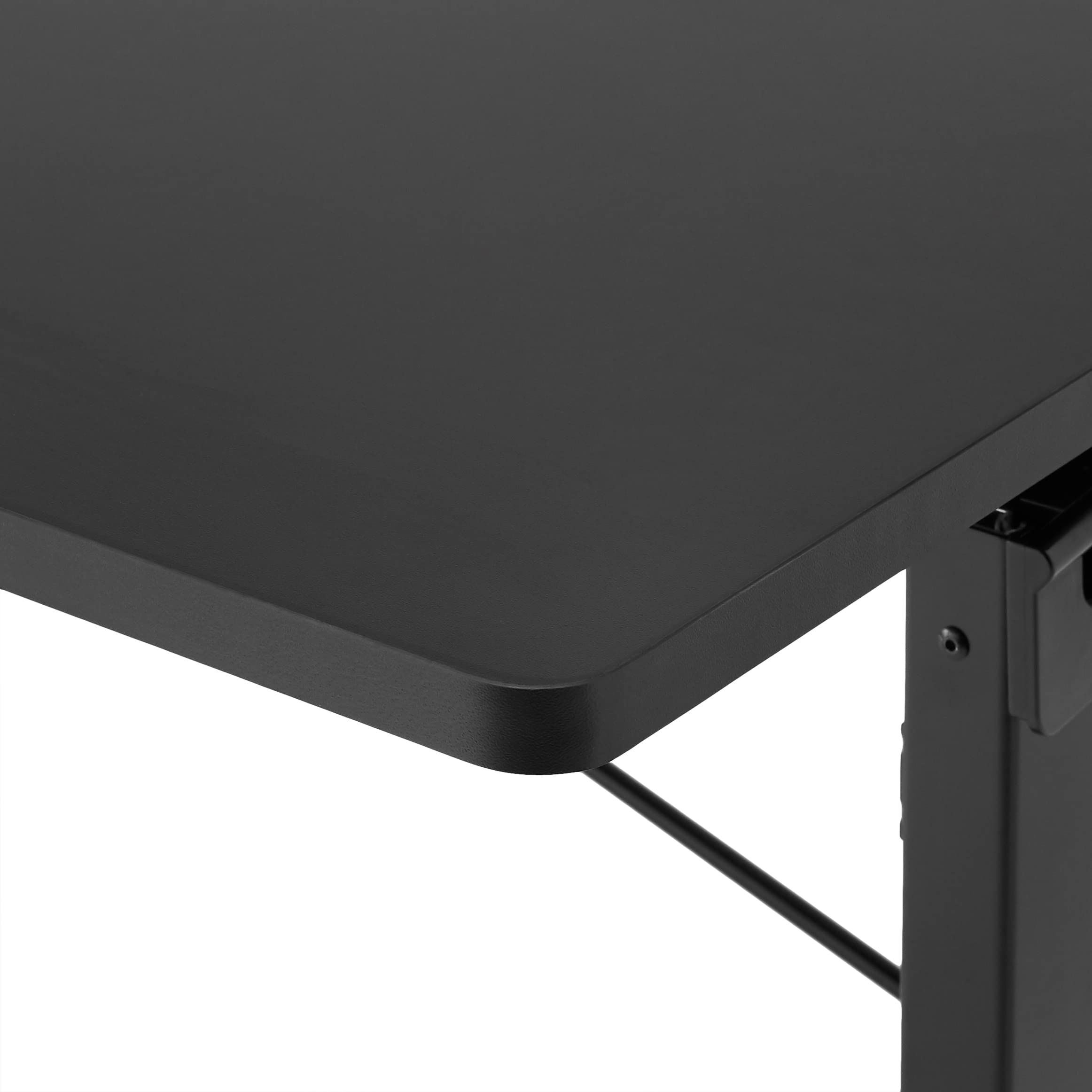 Amazon Basics Scrivania Gaming Regolabile in Altezza Nera 120x55 cm