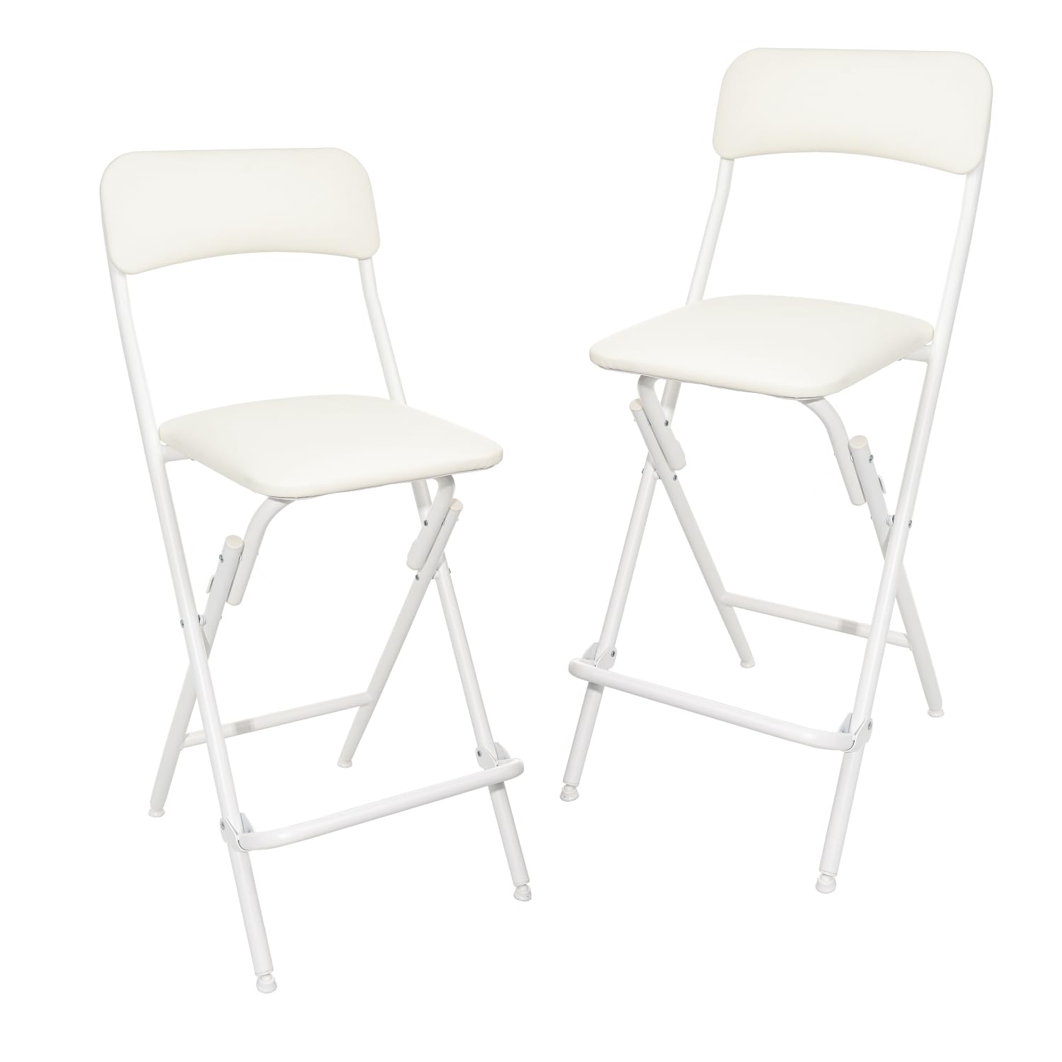 AmazonBasics Sgabello Pieghevole 61 cm Nero Set 2 pz 136 kg